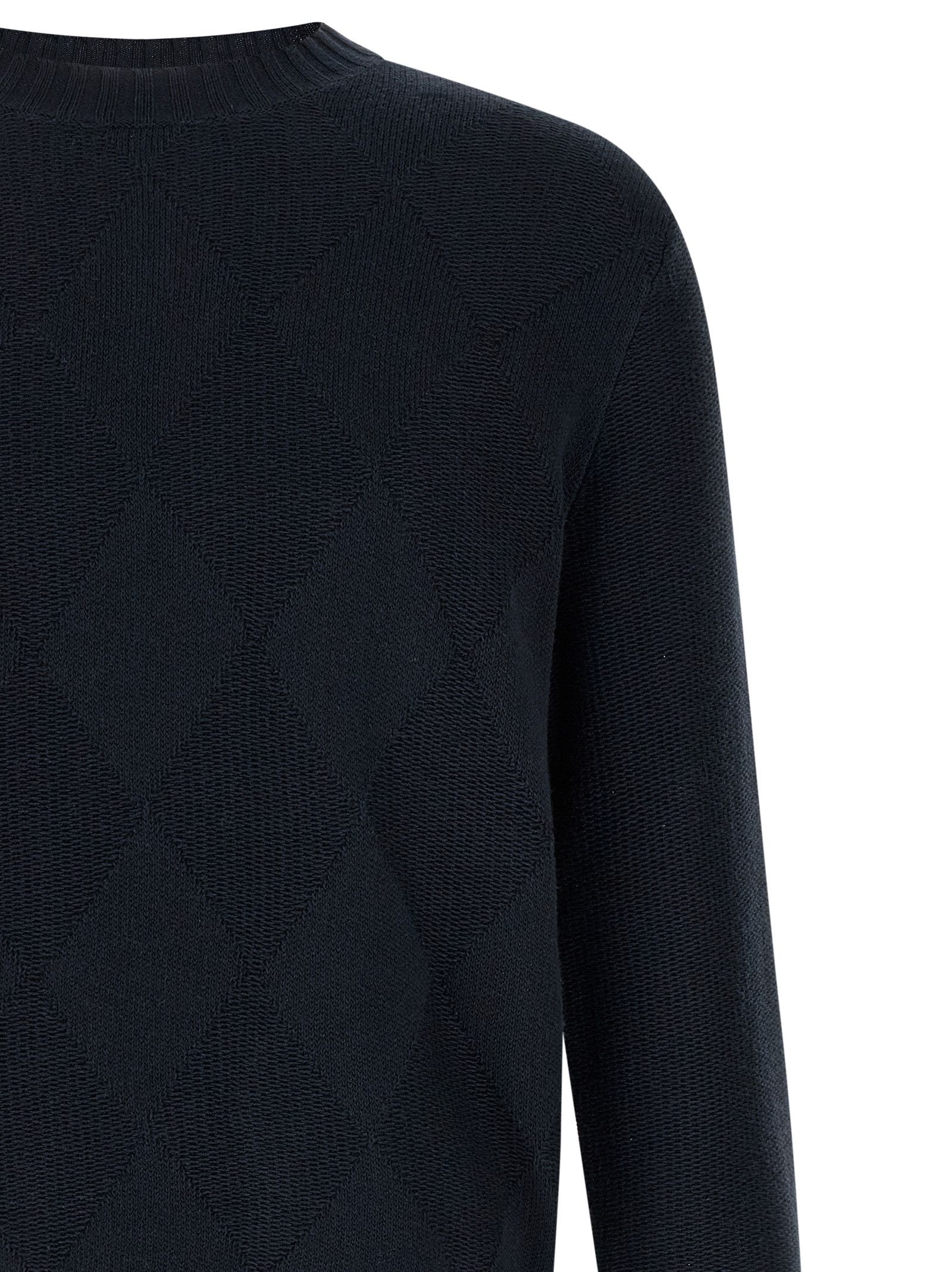 Ballantyne Diamond intarsia sweater Size US L / EU 52-54 / 3 - 3 Thumbnail