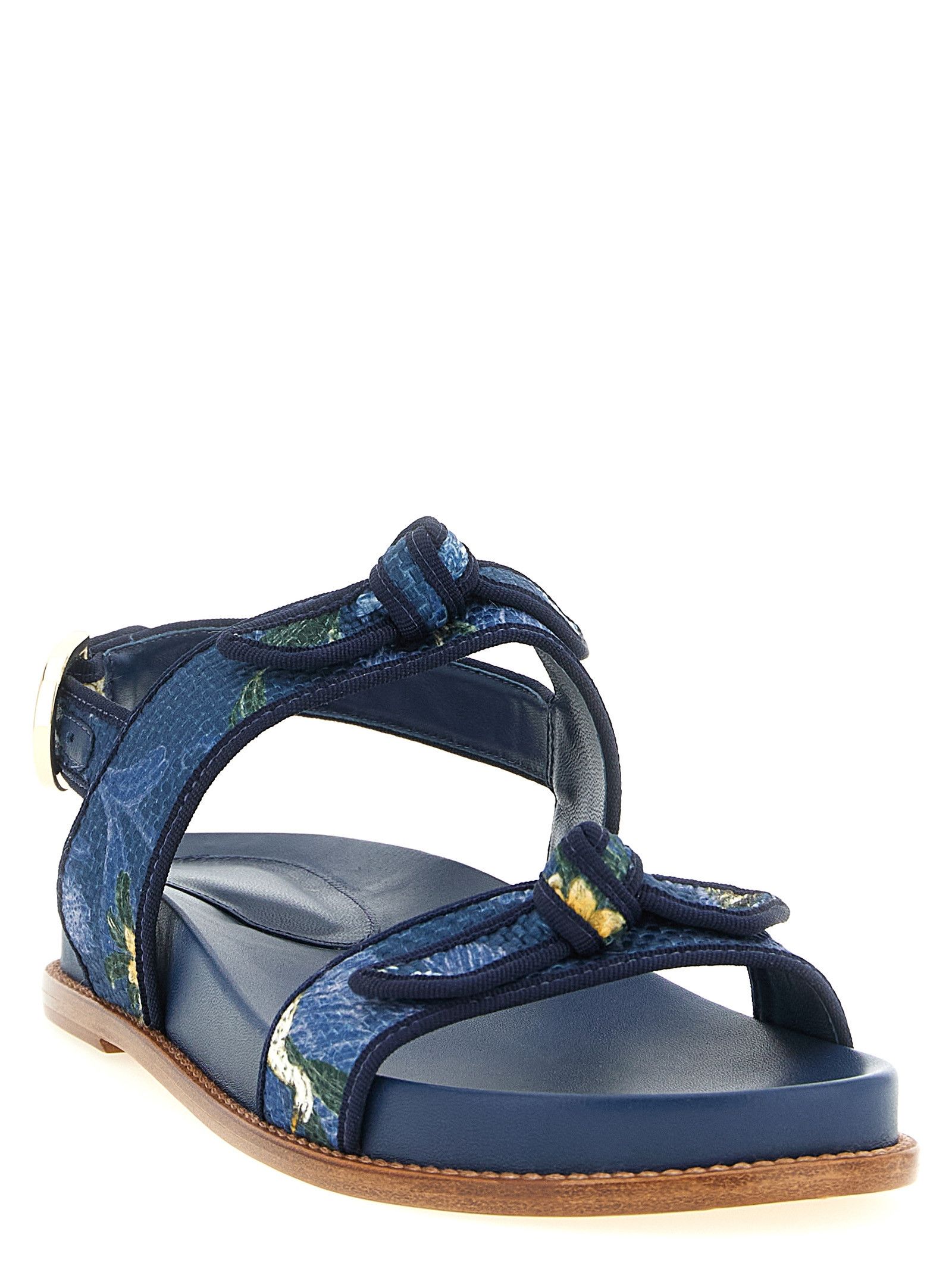Alexandre Birman A. Birman x AGUA 'Grosgrain Raffia Sport' sandals Size US 7 / IT 37 - 2 Thumbnail