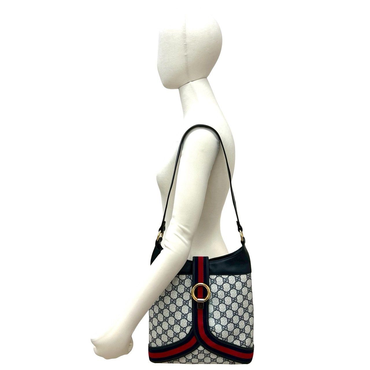 Gucci Gucci Gucci Old Gucci PVC Leather Shoulder Bag Leather Shoulder Bag DUTY FREE for USA Size ONE SIZE - 3 Thumbnail