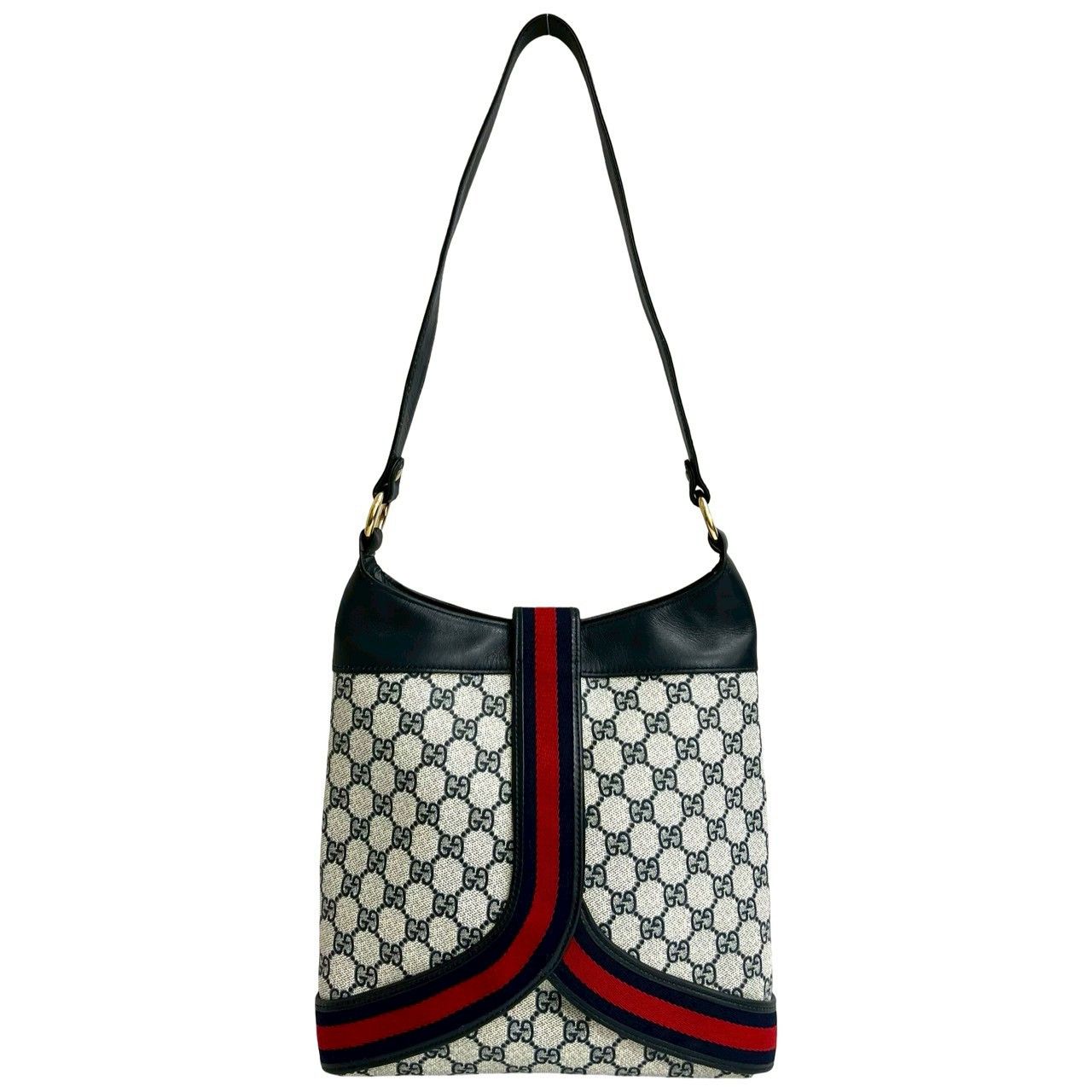 Gucci Gucci Gucci Old Gucci PVC Leather Shoulder Bag Leather Shoulder Bag DUTY FREE for USA Size ONE SIZE - 4 Thumbnail