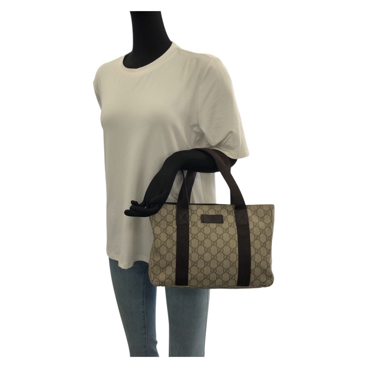 Gucci Gucci Gucci GG Supreme Canvas Tote Bag Textile Tote Bag 141976 DUTY FREE for USA Size ONE SIZE - 7 Thumbnail