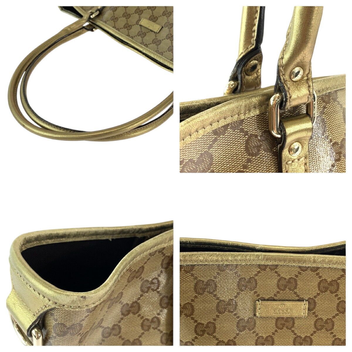 Gucci Gucci Gucci GG Crystal GG Supreme 2way tote bag Textile Shoulder Bag 197953 DUTY FREE for USA Size ONE SIZE - 5 Thumbnail