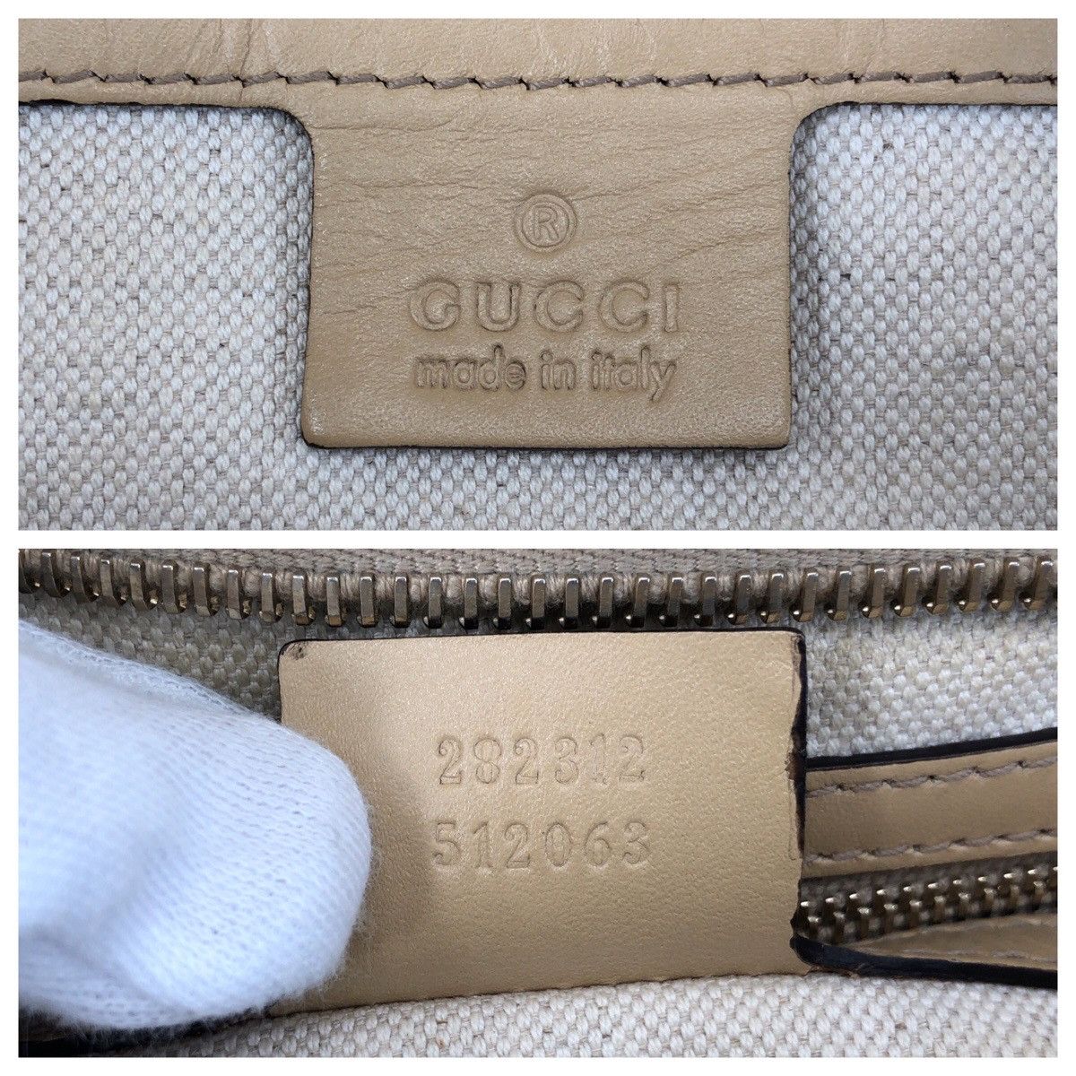 Gucci Gucci Gucci Diamante Bamboo Canvas/Leather 2way Shoulder Bag Leather Shoulder Bag 282312 DUTY FREE for USA Size ONE SIZE - 4 Thumbnail