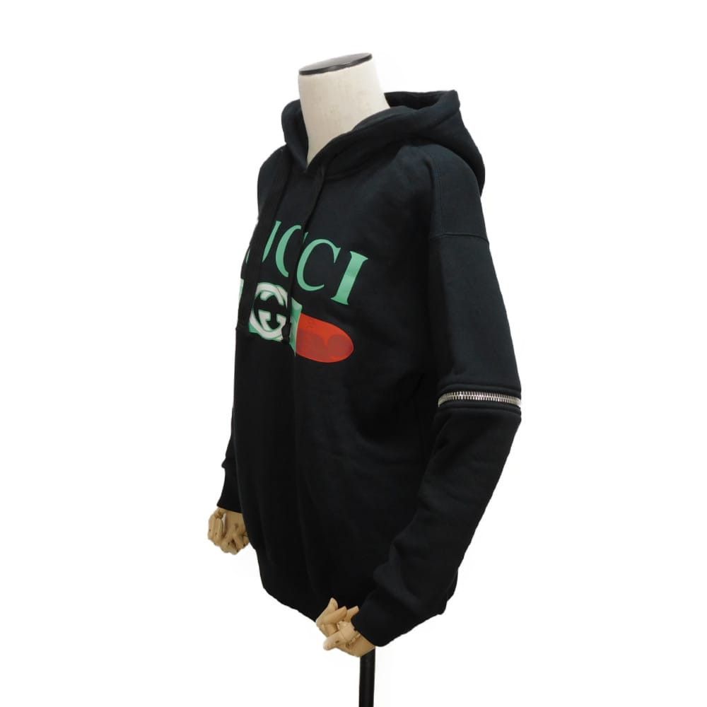 Gucci Gucci Gucci Logo Lipstick Cotton Hoodie Textile Sweatshirts & Hoodies 743404 XJFIX 1082 DUTY FREE for USA Size ONE SIZE - 2 Thumbnail