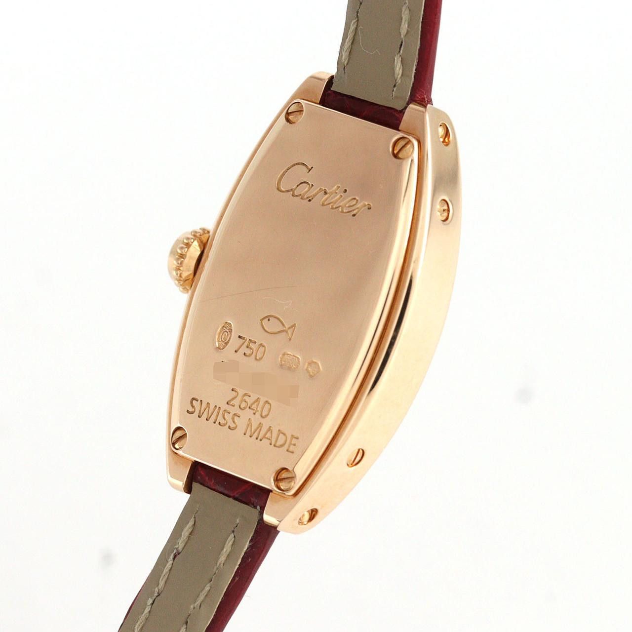 Cartier Cartier Cartier Mini Tonneau Lanière Au750 Quartz Precious Metal Quartz WJ201638 DUTY FREE for USA Size ONE SIZE - 6 Thumbnail
