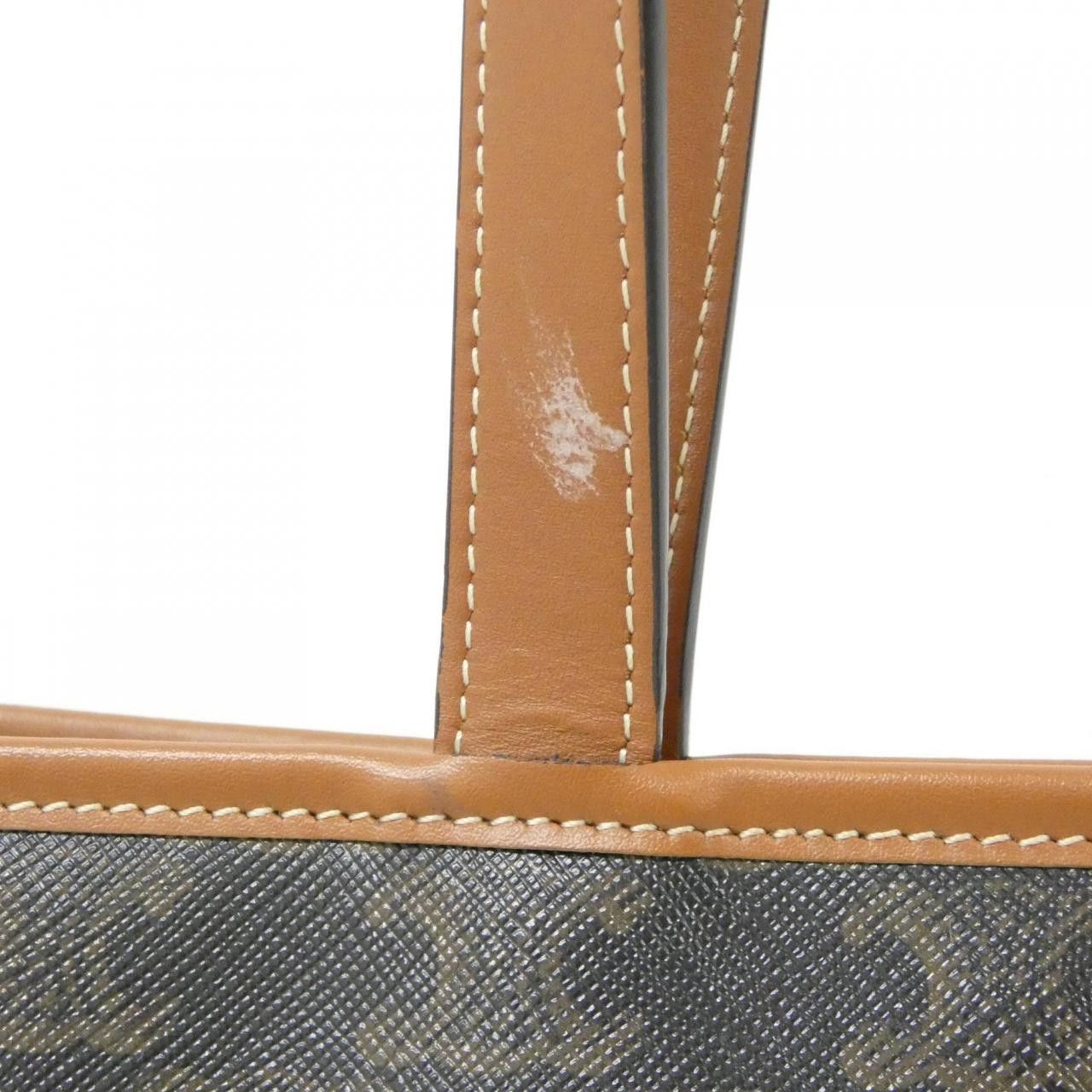 Celine Celine Celine Small Cabas Triomphe Canvas Calfskin Bag Leather Tote Bag 115082CAS DUTY FREE for USA Size ONE SIZE - 6 Thumbnail