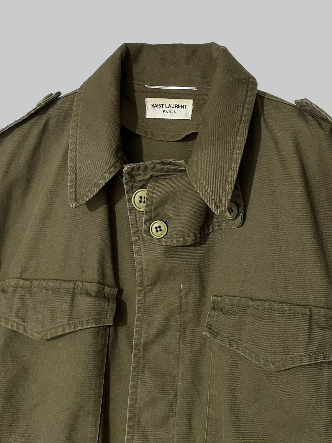 Saint Laurent Paris Saint Laurent Vintage Cargo Jacket Size US S / EU 44-46 / 1 - 2 Thumbnail