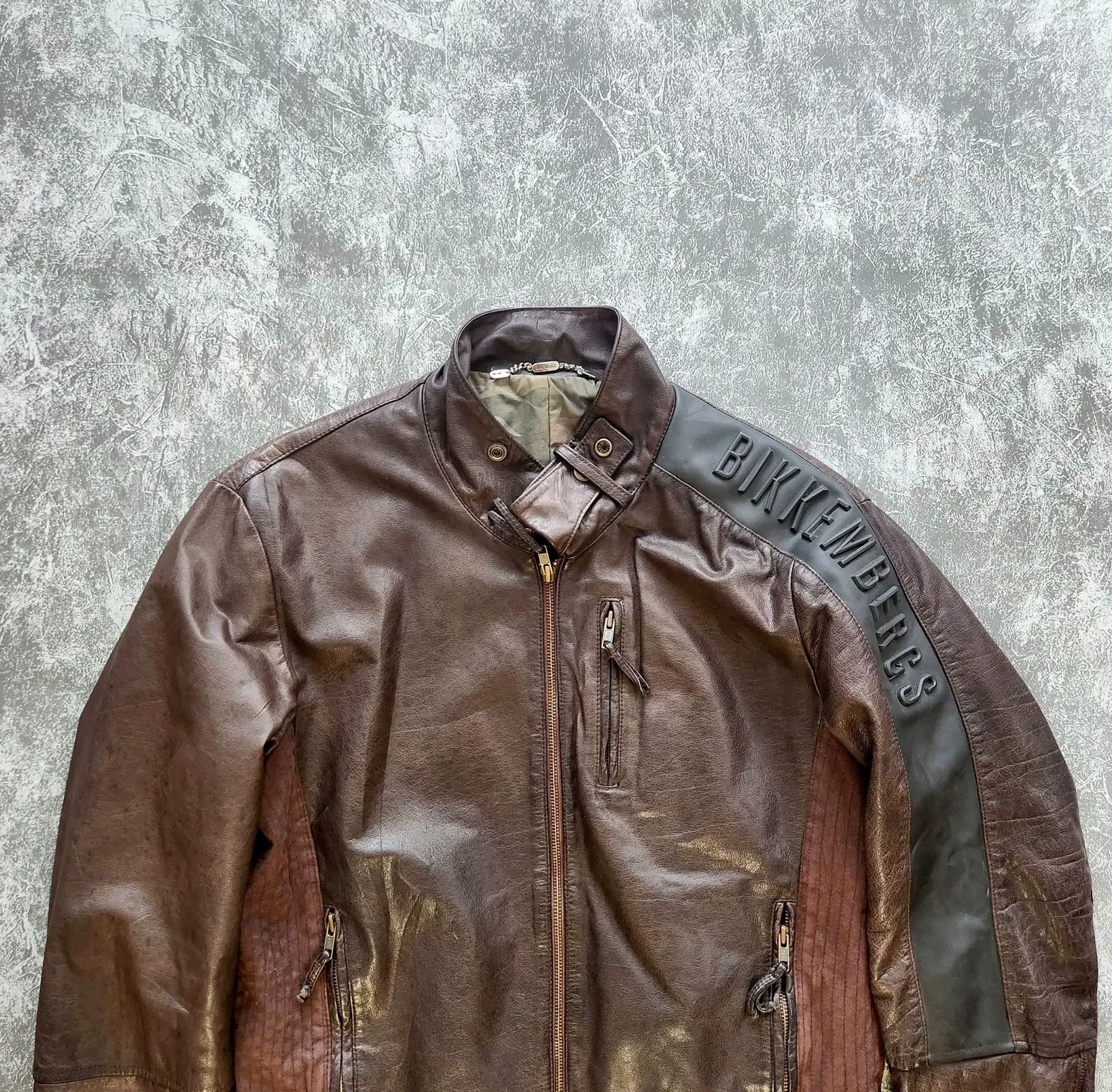 Dirk Bikkembergs Dirk Bikkembergs Bomber Leather Jacket Size US M / EU 48-50 / 2 - 2 Thumbnail