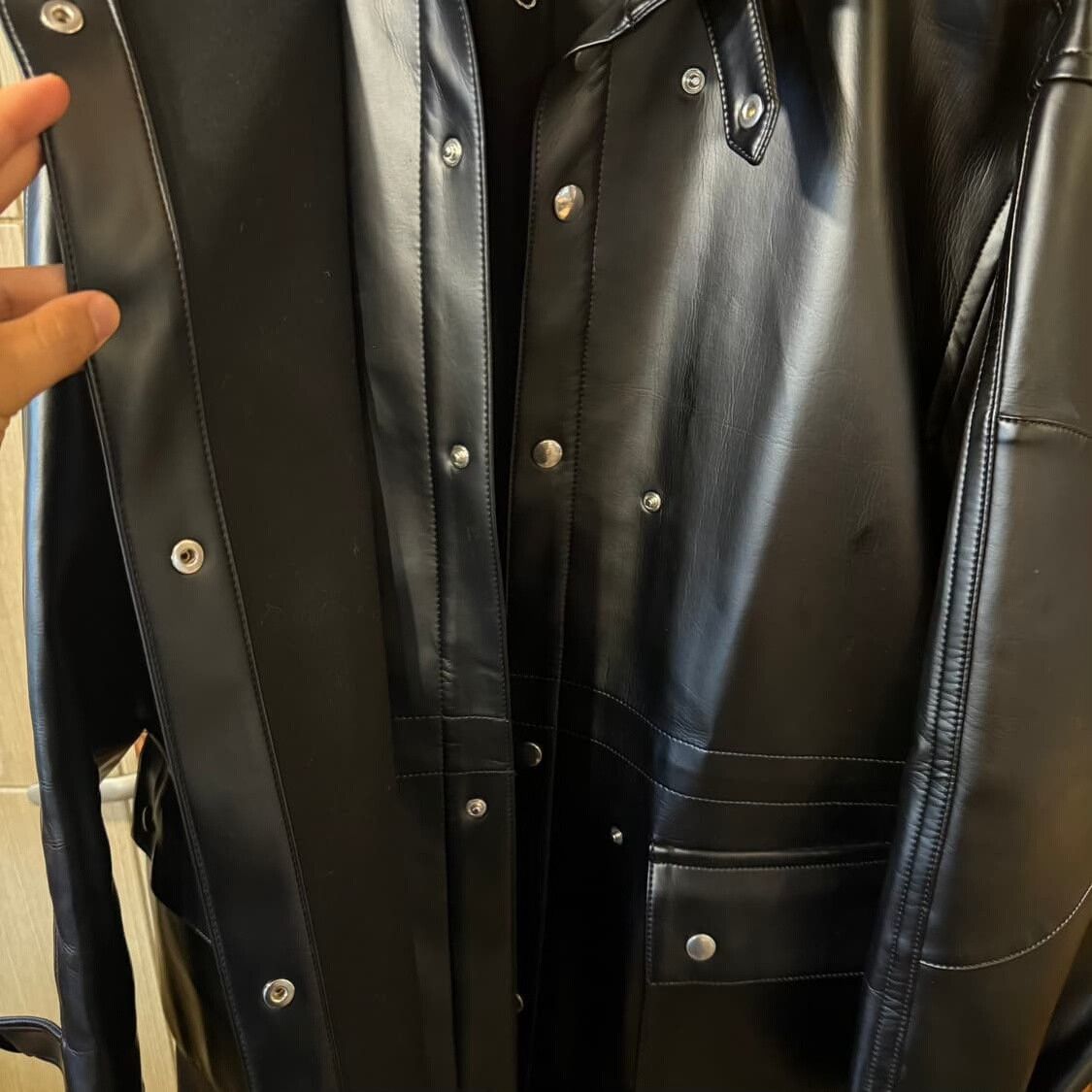 Maison Margiela Maison Margiela Leather Coat Size US M / EU 48-50 / 2 - 7 Thumbnail