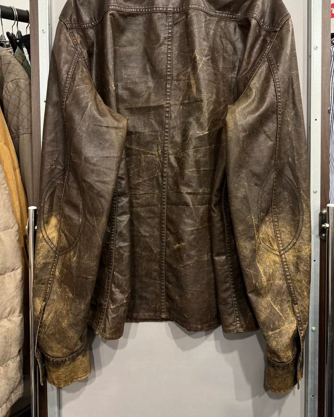Armani Armani Vintage Retro Leather Jacket Size US M / EU 48-50 / 2 - 3 Thumbnail