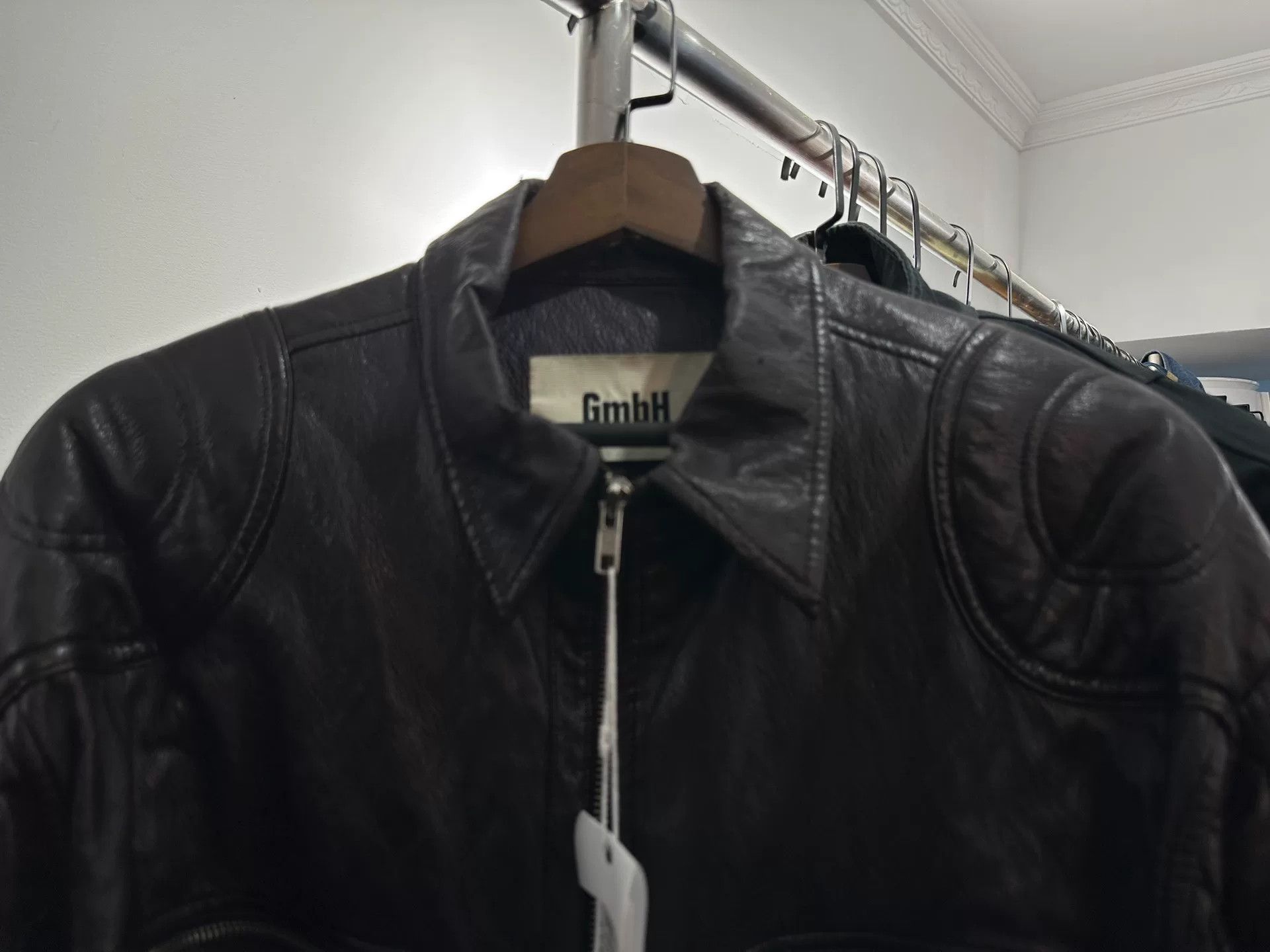 GmbH GMBH Runway Vintage Leather Jacket Size US M / EU 48-50 / 2 - 2 Thumbnail