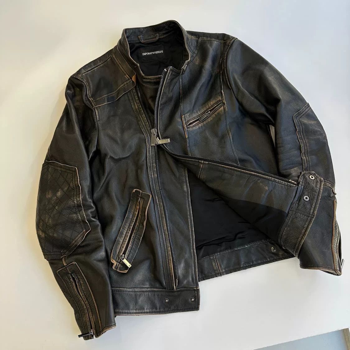 Armani Armani Vintage Leather Jacket Size US M / EU 48-50 / 2 - 3 Thumbnail