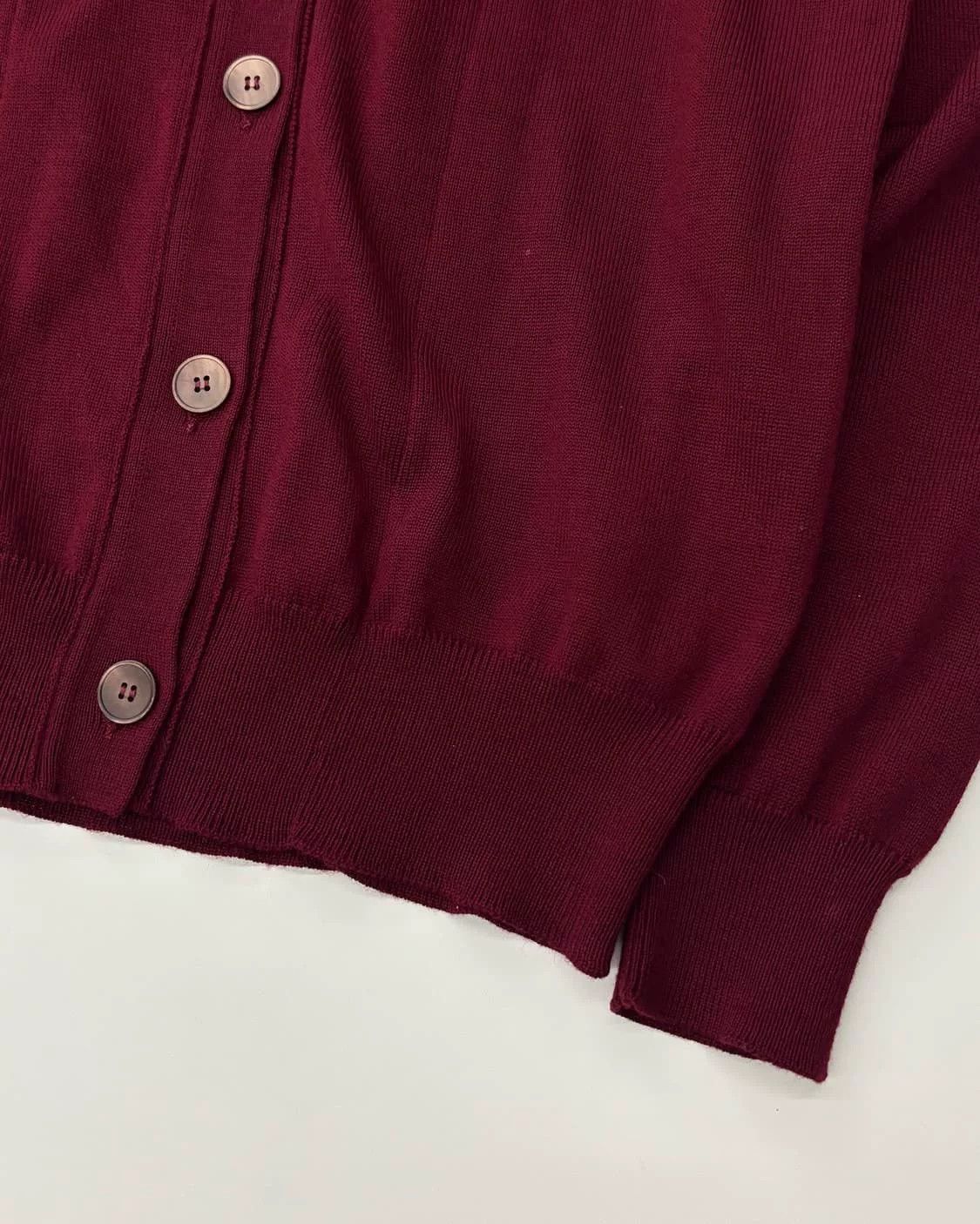 Miu Miu Miu Miu Vintage Bordeaux Red Knit Size S / US 4 / IT 40 - 6 Thumbnail