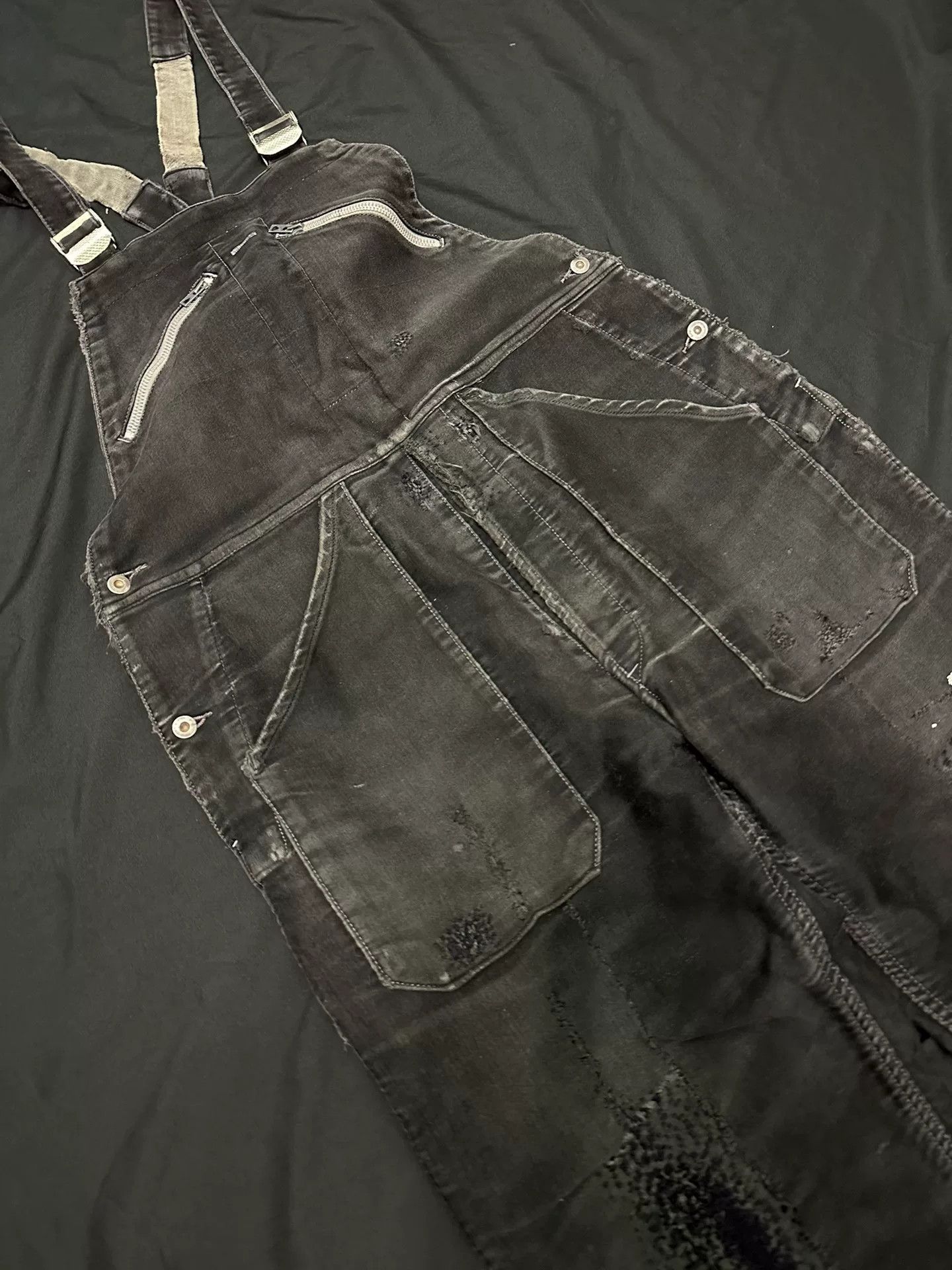 Vintage Vintage 30s Adolphe Lafont Moleskin Overalls Size US 30 / EU 46 - 4 Thumbnail