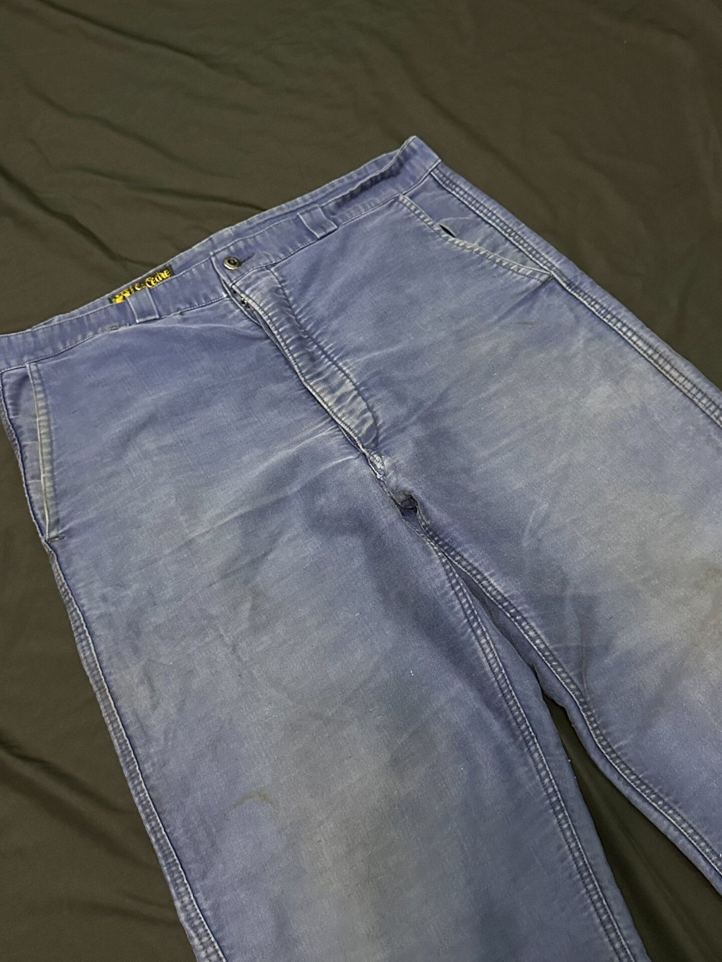 Vintage Vintage 40s-50s French Workwear Moleskin Pants Size US 30 / EU 46 - 3 Thumbnail