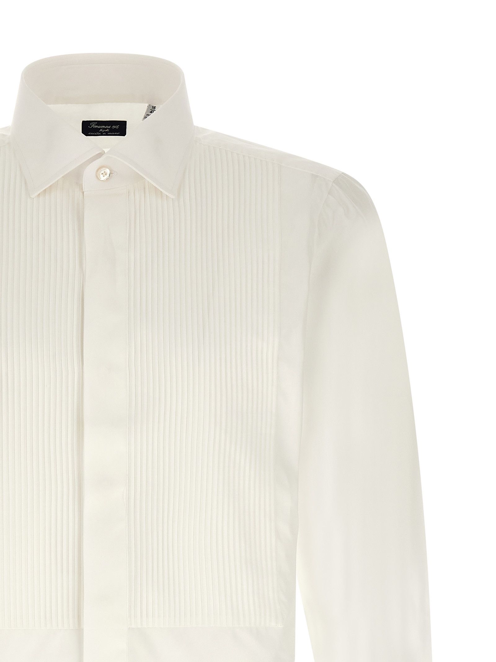 Finamore 'Napoli Classic Tuxedo' shirt Size US L / EU 52-54 / 3 - 3 Thumbnail