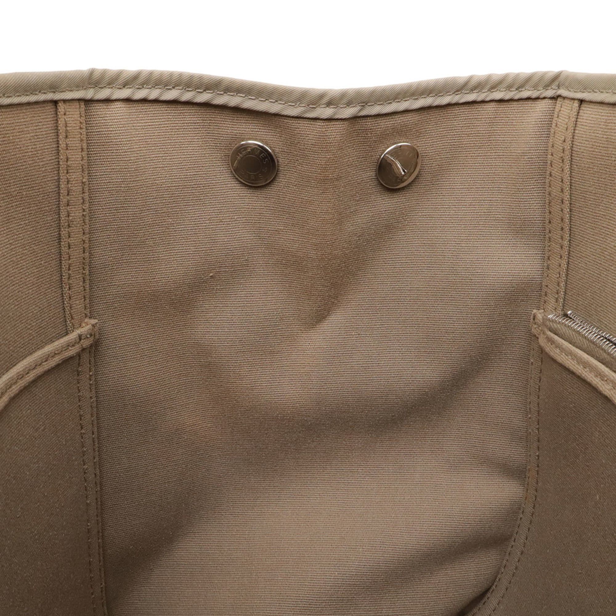 Hermes HERMES Cabag PM Tote Bag, Handbag, Shoulder Toile Officier Leather, Mocha Beige, □N Stamp Size ONE SIZE - 8 Thumbnail