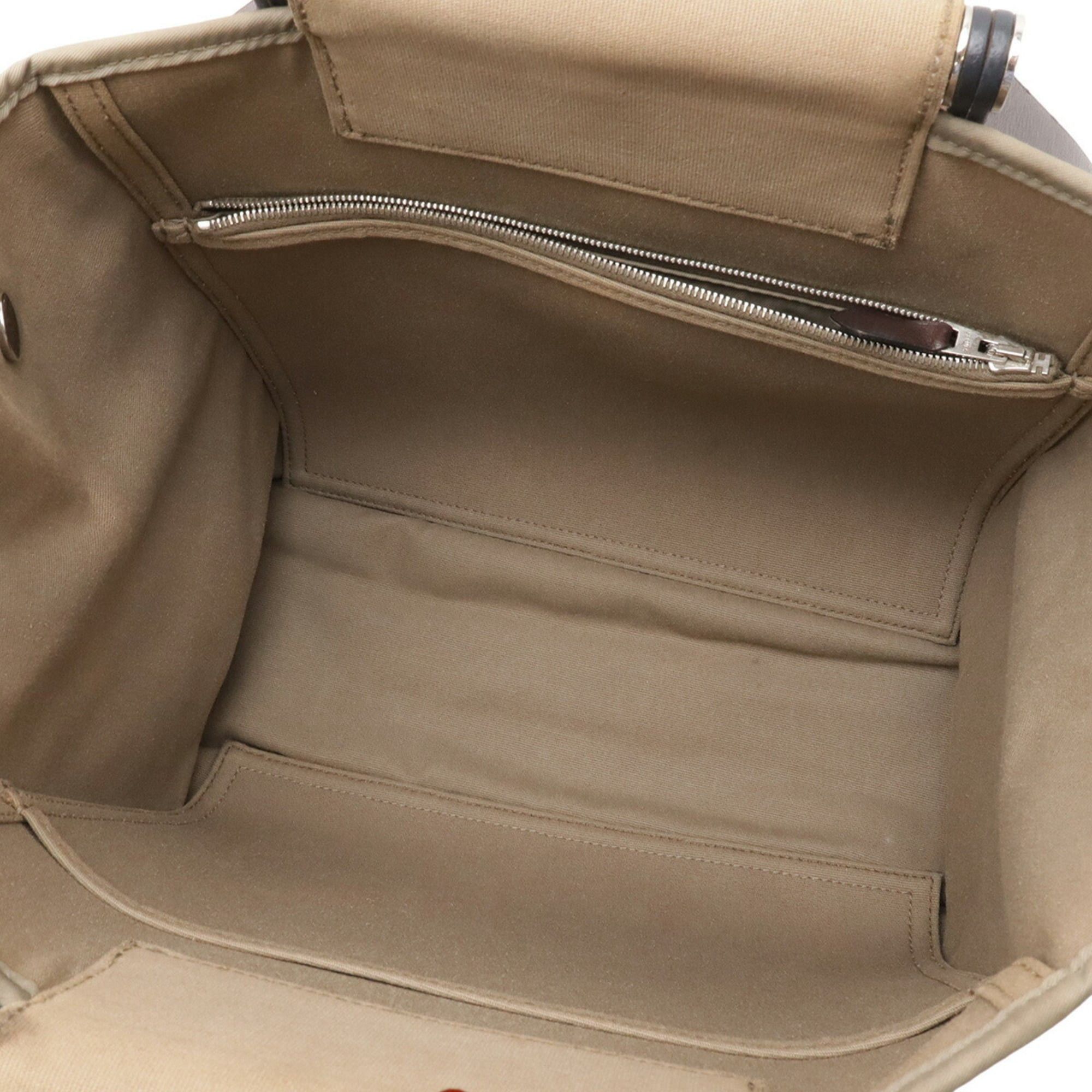 Hermes HERMES Cabag PM Tote Bag, Handbag, Shoulder Toile Officier Leather, Mocha Beige, □N Stamp Size ONE SIZE - 7 Thumbnail