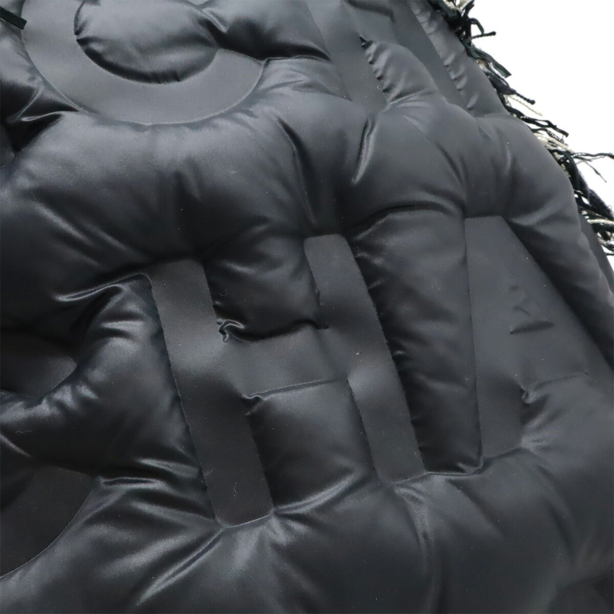 Chanel CHANEL Doudaune Coconnege Backpack/Daypack Embossed Nylon Tweed Black A91933 Size ONE SIZE - 8 Thumbnail