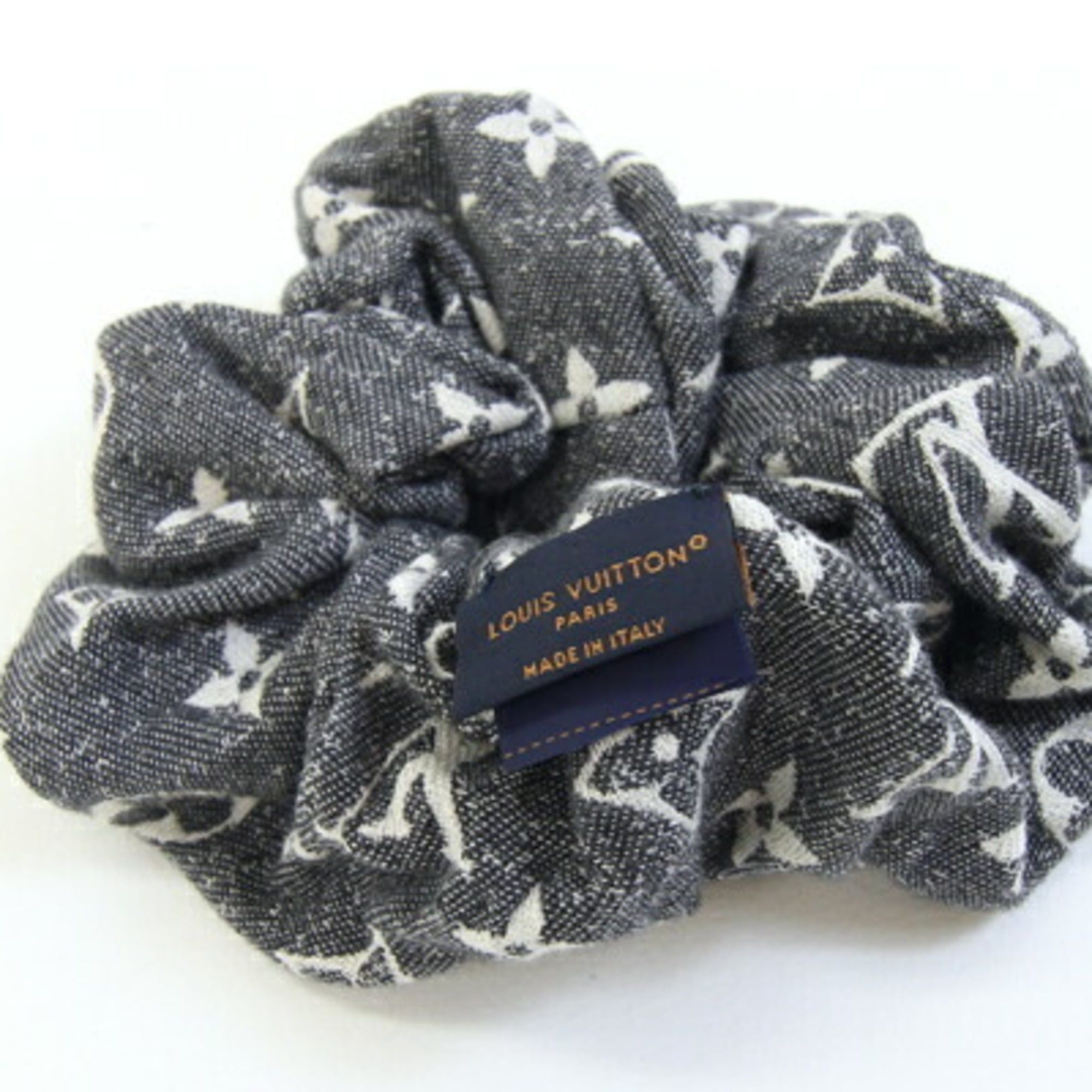 Louis Vuitton Scrunchie Monogram Jacquard Denim M78226 Gray  display picture 2