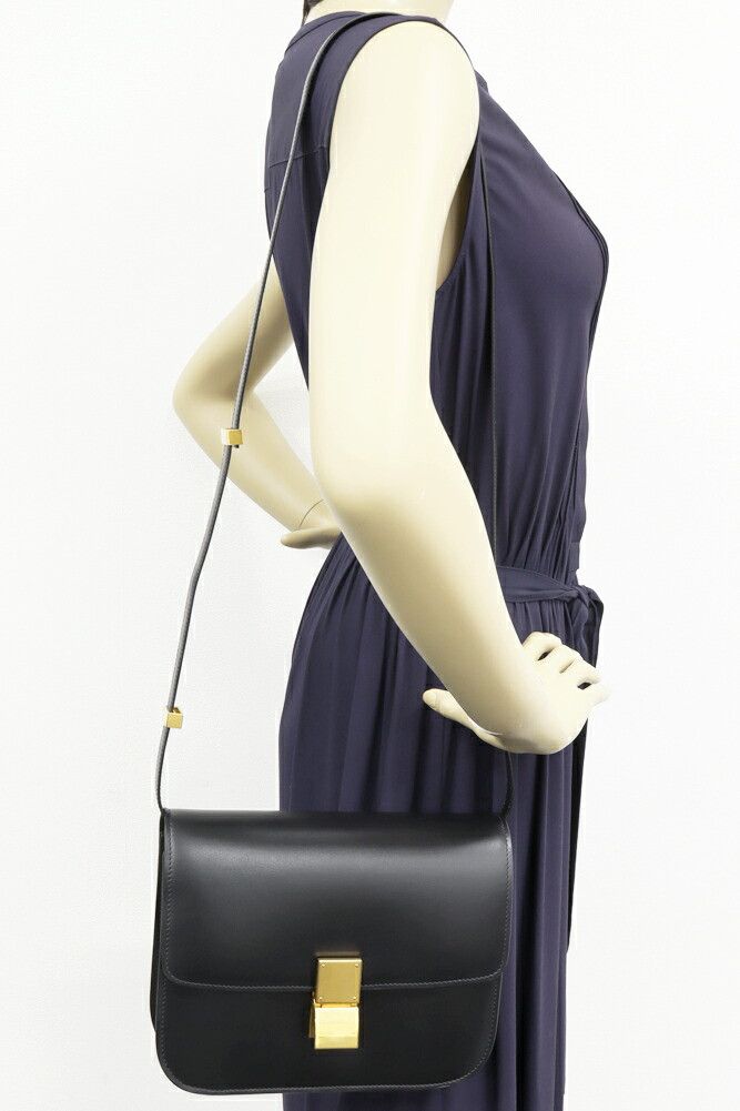 Celine Celine Celine Classic Box Calf 2way Shoulder Bag Leather Shoulder Bag 164173DLS.38NO DUTY FREE for USA Size ONE SIZE - 2 Thumbnail