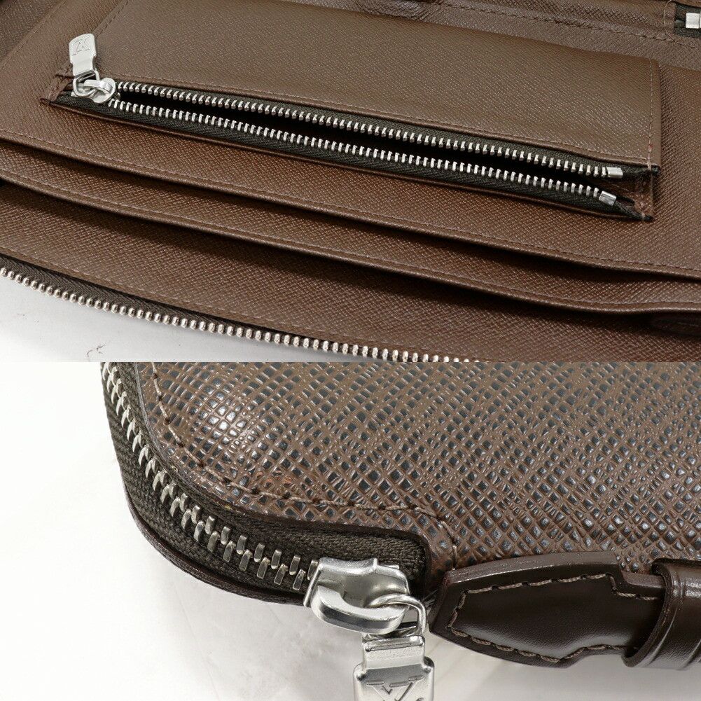 Louis Vuitton Louis Vuitton Louis Vuitton Organizer Atoll Taiga Long Wallet Leather Long Wallet M30658 DUTY FREE for USA Size ONE SIZE - 4 Thumbnail