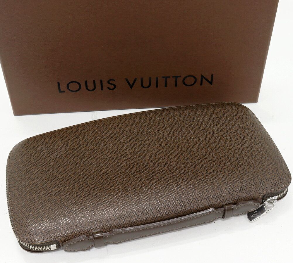Louis Vuitton Louis Vuitton Louis Vuitton Organizer Atoll Taiga Long Wallet Leather Long Wallet M30658 DUTY FREE for USA Size ONE SIZE - 2 Thumbnail