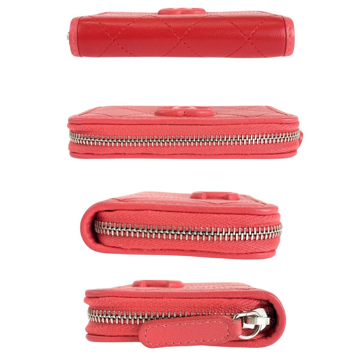 Chanel Chanel Chanel Matelasse Lambskin Compact Wallet Leather Coin Case DUTY FREE for USA Size ONE SIZE - 8 Thumbnail