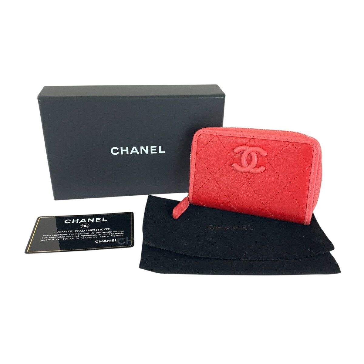Chanel Chanel Chanel Matelasse Lambskin Compact Wallet Leather Coin Case DUTY FREE for USA Size ONE SIZE - 7 Thumbnail