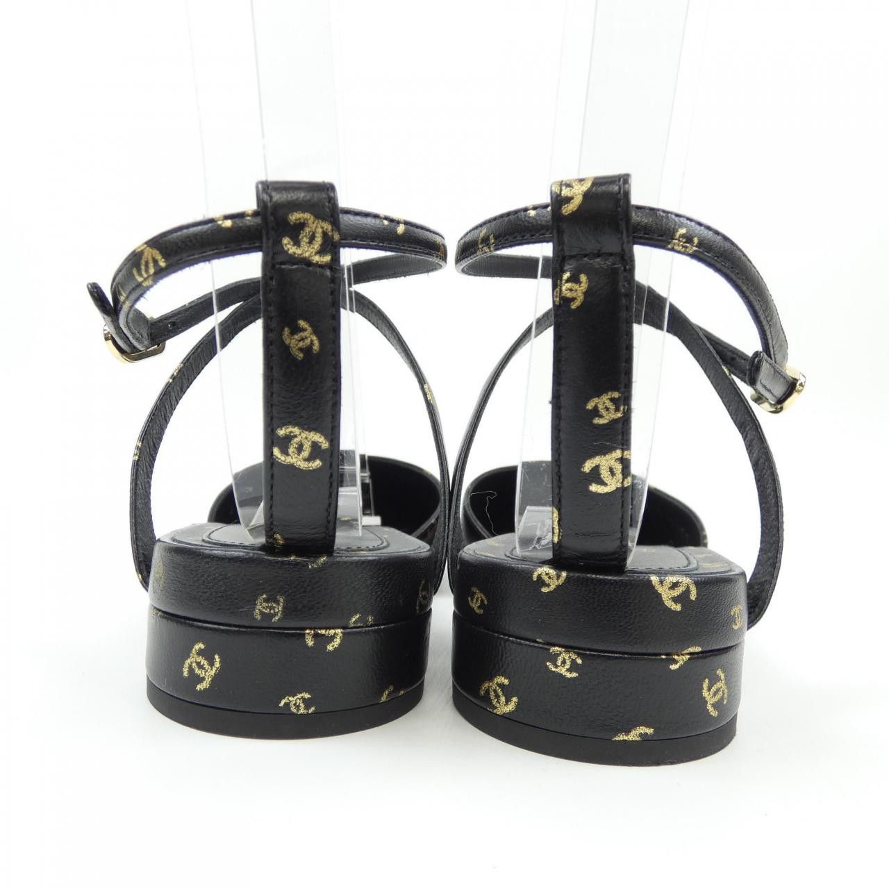 Chanel Chanel Chanel G45132B13954 Print Lambskin Patent Calfskin Sandals Leather Shoes G45132B13954 DUTY FREE for USA Size ONE SIZE - 5 Thumbnail