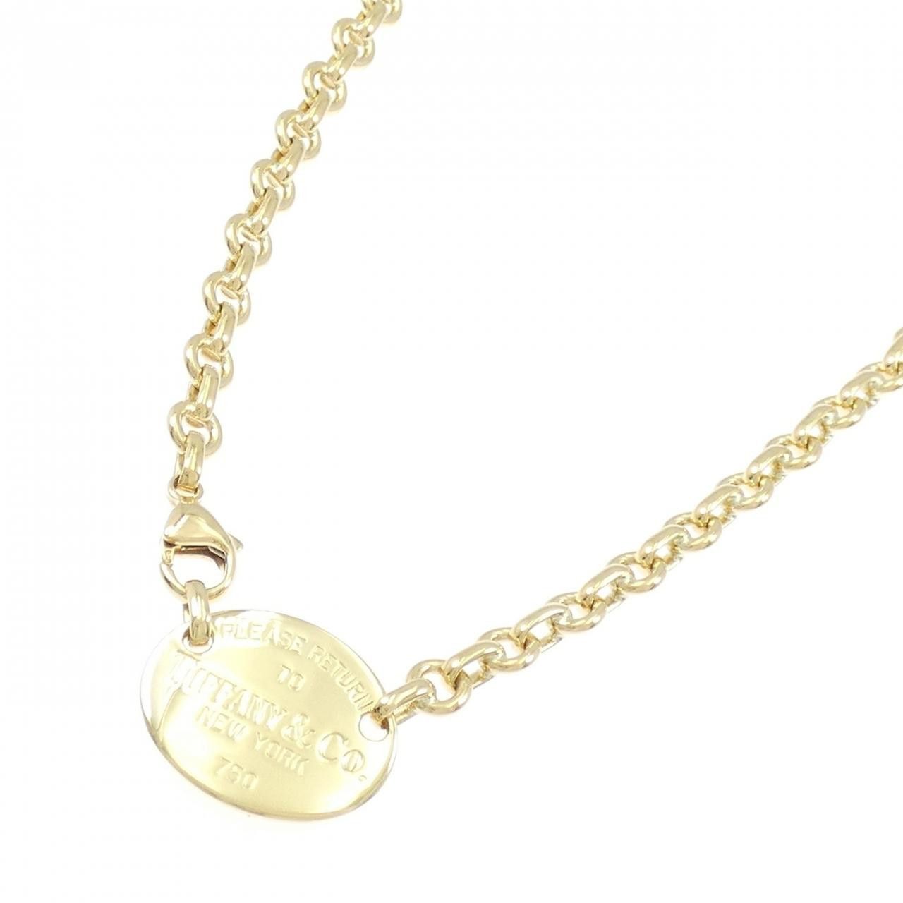 Tiffany & Co. Tiffany & Co. Tiffany Return to Tiffany Au750 Necklace Precious Metal Necklace DUTY FREE for USA Size ONE SIZE - 2 Thumbnail
