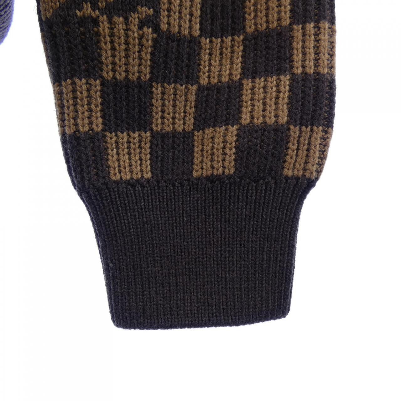 Louis Vuitton Louis Vuitton Louis Vuitton Rib Denim Crewneck Knit Textile Tops HLN77WZLL DUTY FREE for USA Size ONE SIZE - 6 Thumbnail
