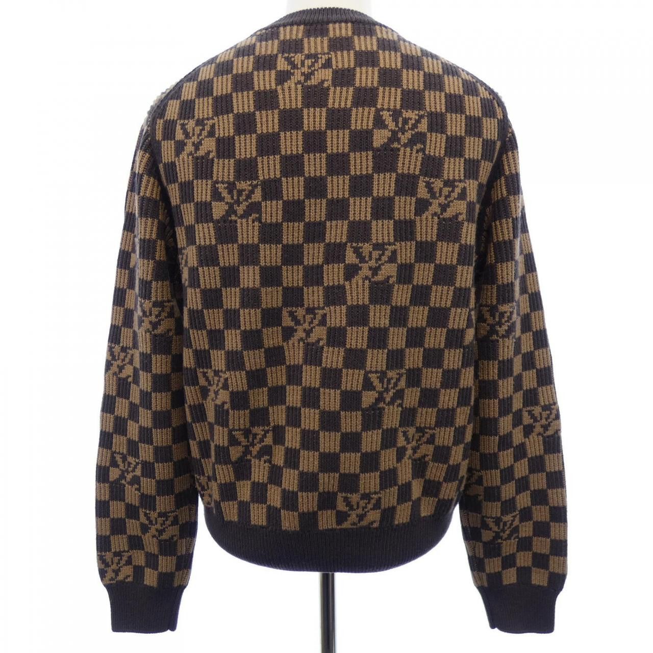 Louis Vuitton Louis Vuitton Louis Vuitton Rib Denim Crewneck Knit Textile Tops HLN77WZLL DUTY FREE for USA Size ONE SIZE - 2 Thumbnail