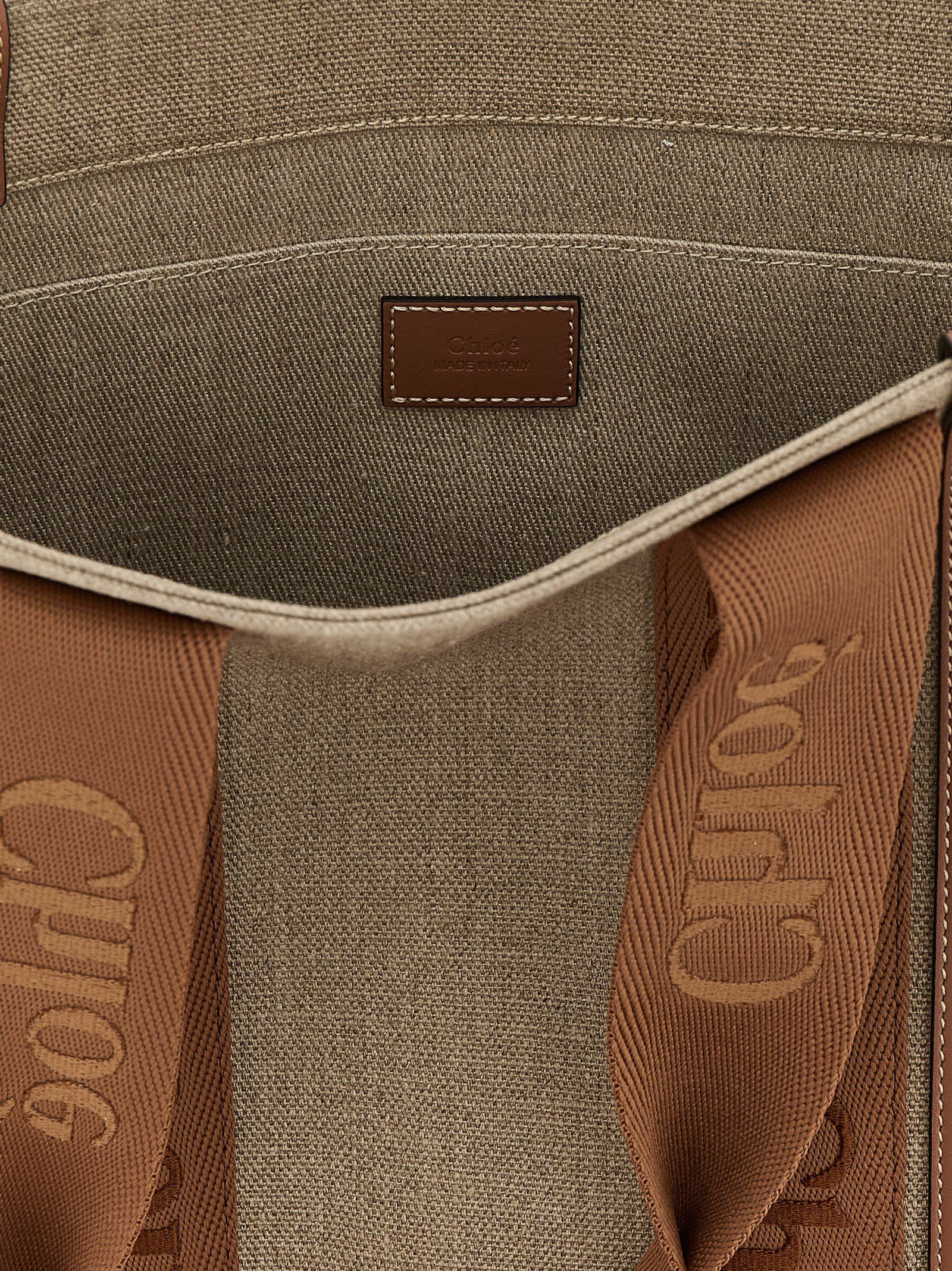 Chloe 'Woody Medium' shopping bag Size ONE SIZE - 4 Thumbnail