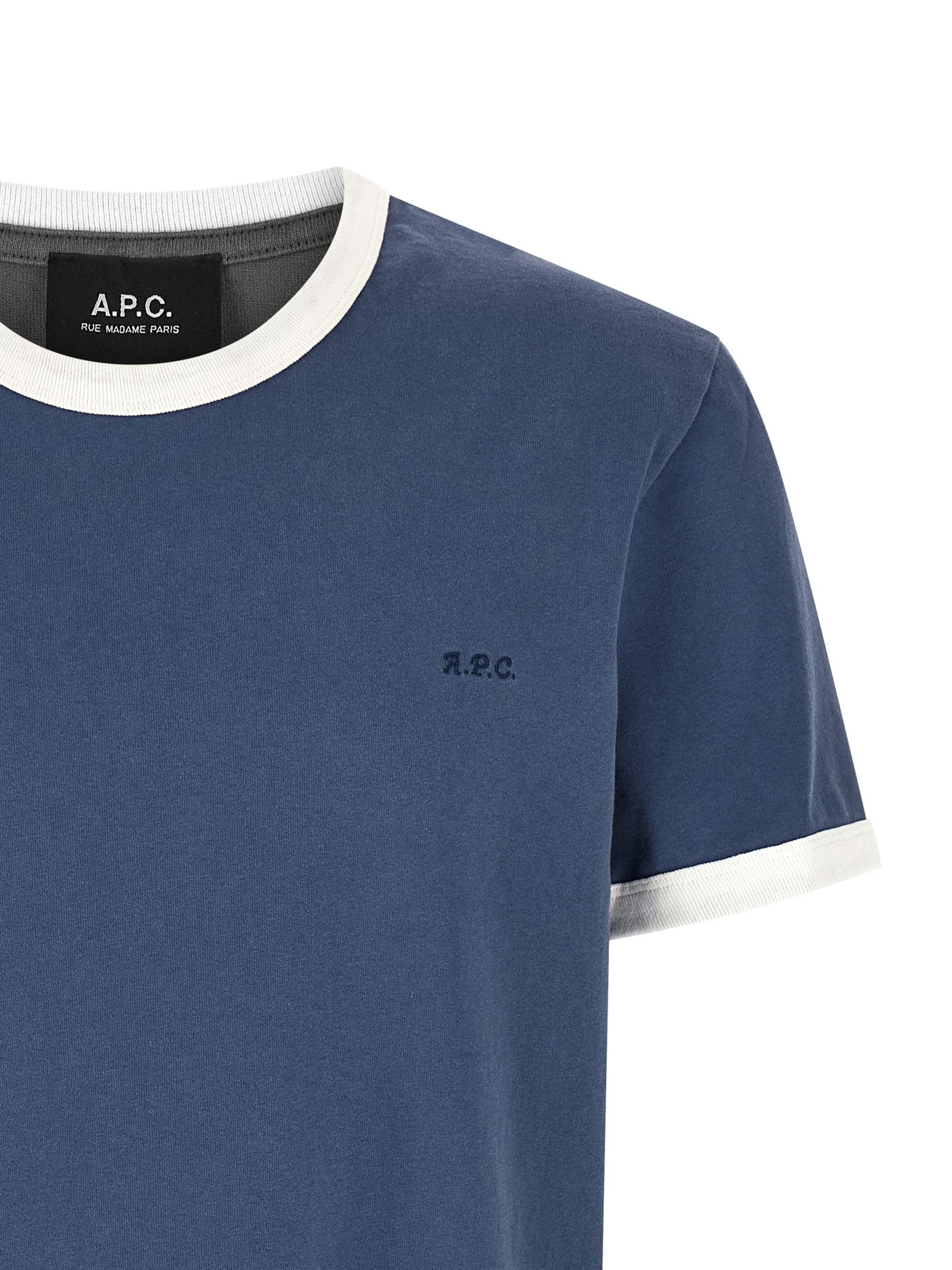 A.P.C. Logo embroidery t-shirt Size US L / EU 52-54 / 3 - 3 Thumbnail