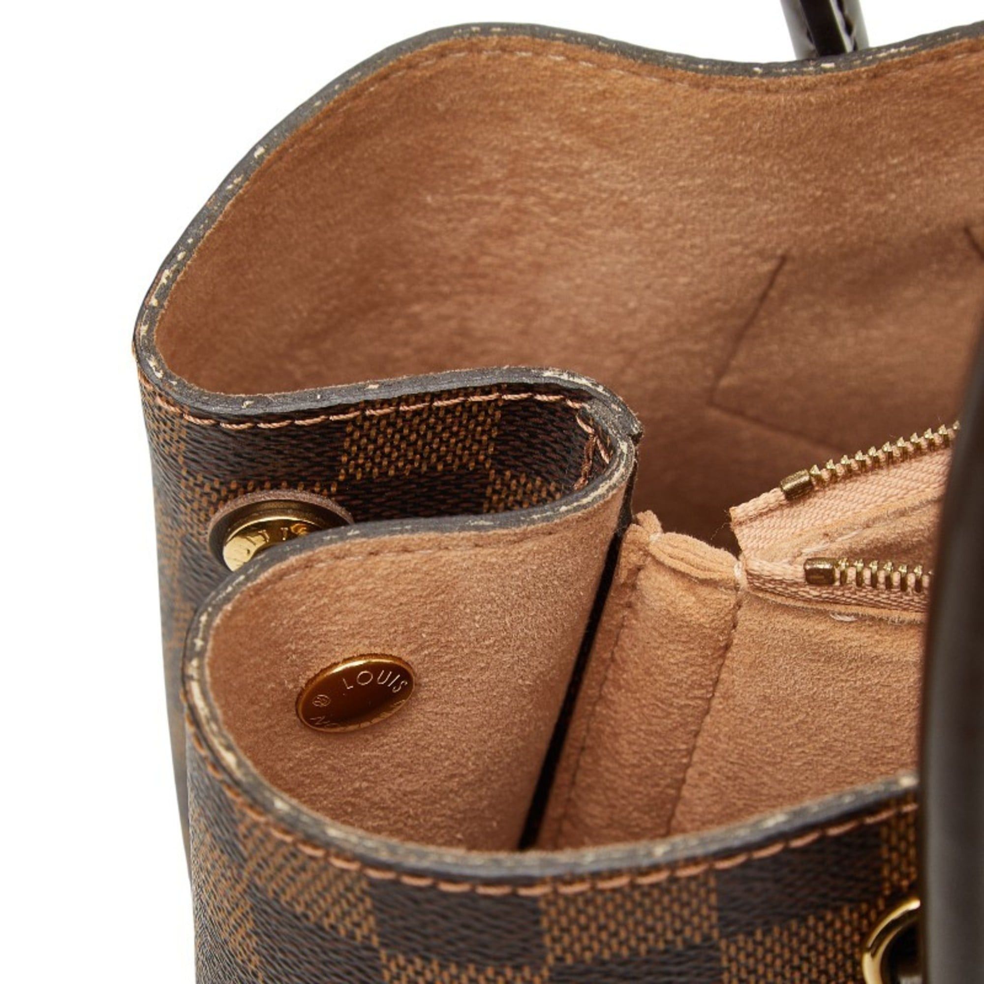 Louis Vuitton Louis Vuitton Damier Kensington Tote Bag/Shoulder Bag, 2-Way, N41435, Ebene Brown Leather, Women's, LOUIS VUITTON Size ONE SIZE - 8 Thumbnail