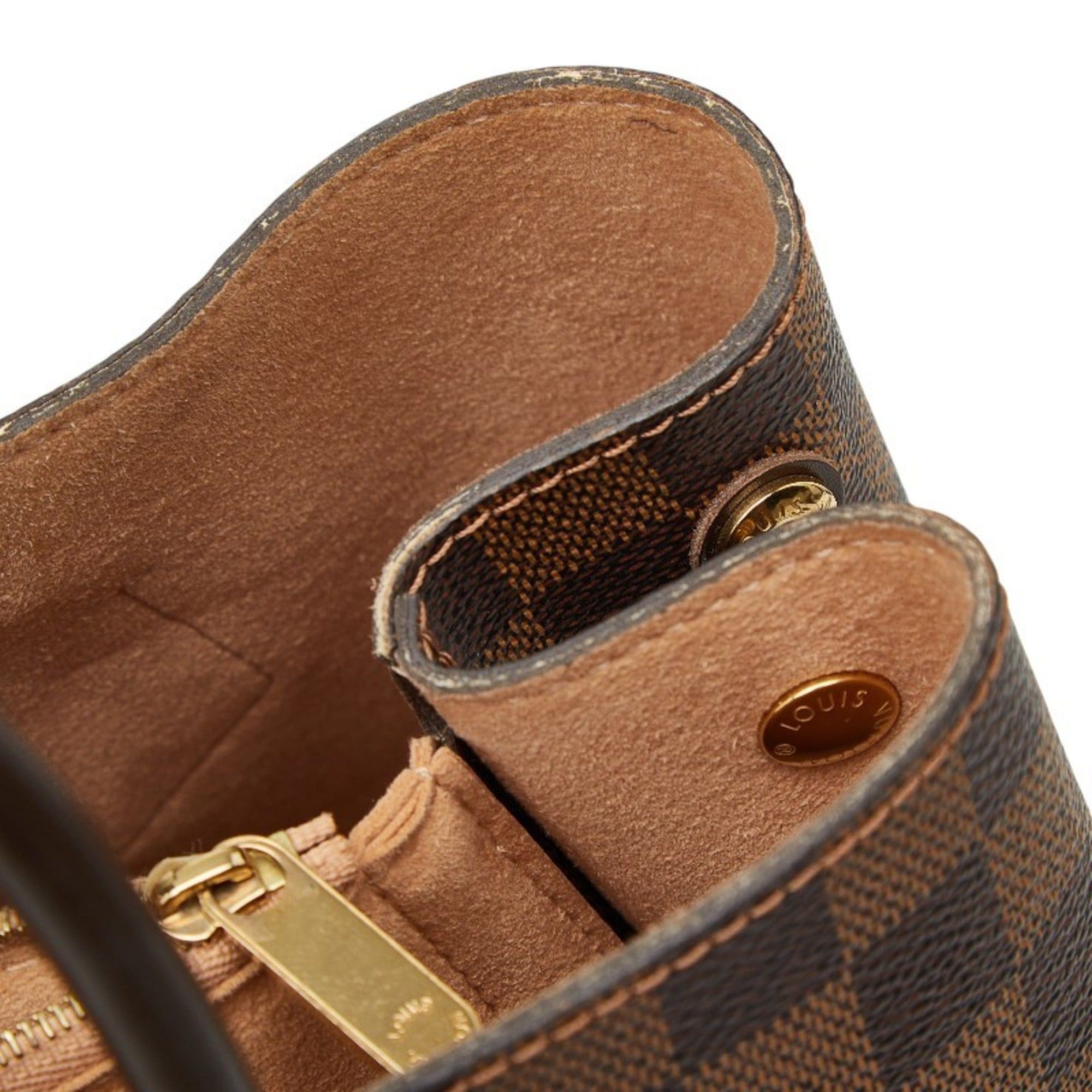 Louis Vuitton Louis Vuitton Damier Kensington Tote Bag/Shoulder Bag, 2-Way, N41435, Ebene Brown Leather, Women's, LOUIS VUITTON Size ONE SIZE - 9 Thumbnail