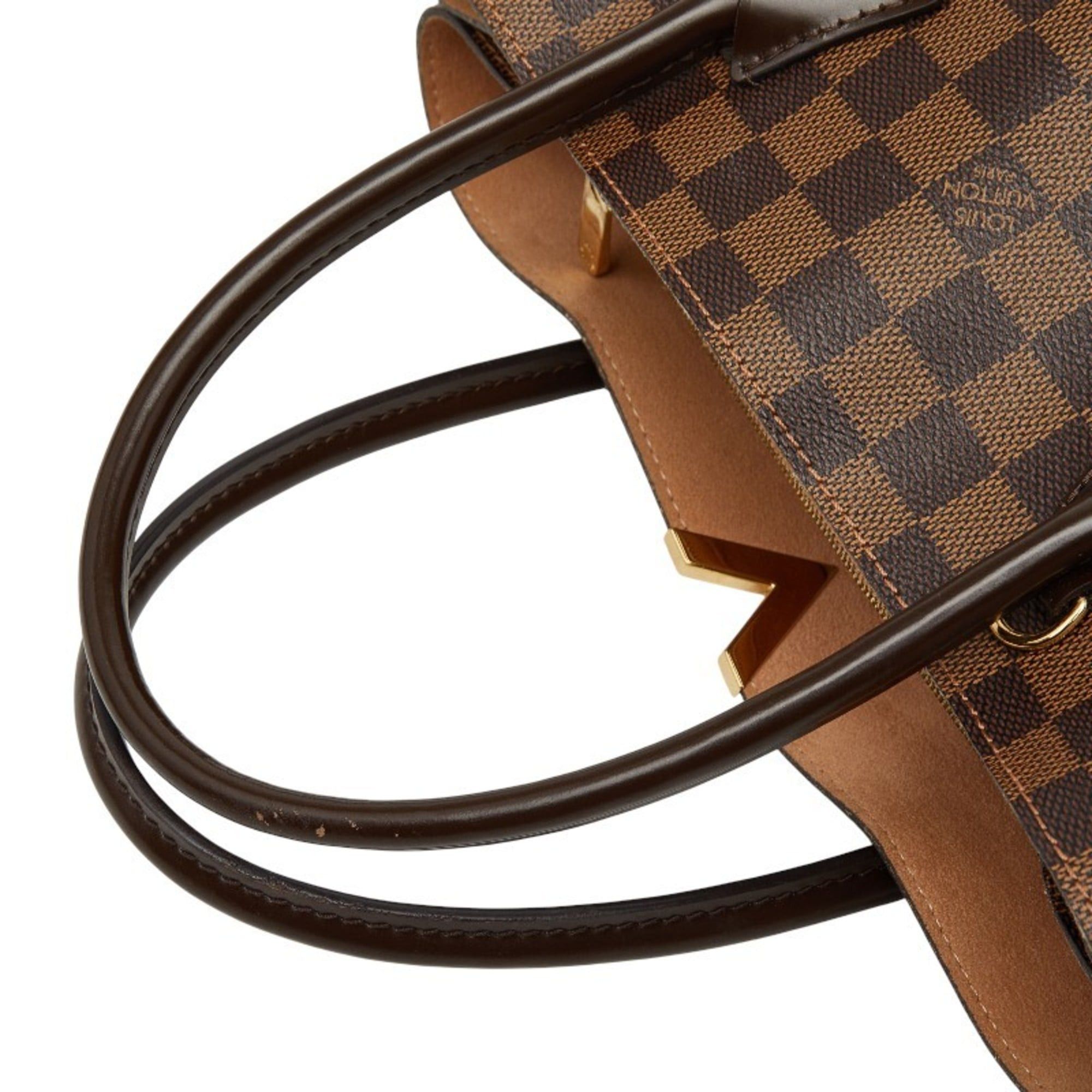 Louis Vuitton Louis Vuitton Damier Kensington Tote Bag/Shoulder Bag, 2-Way, N41435, Ebene Brown Leather, Women's, LOUIS VUITTON Size ONE SIZE - 10 Thumbnail