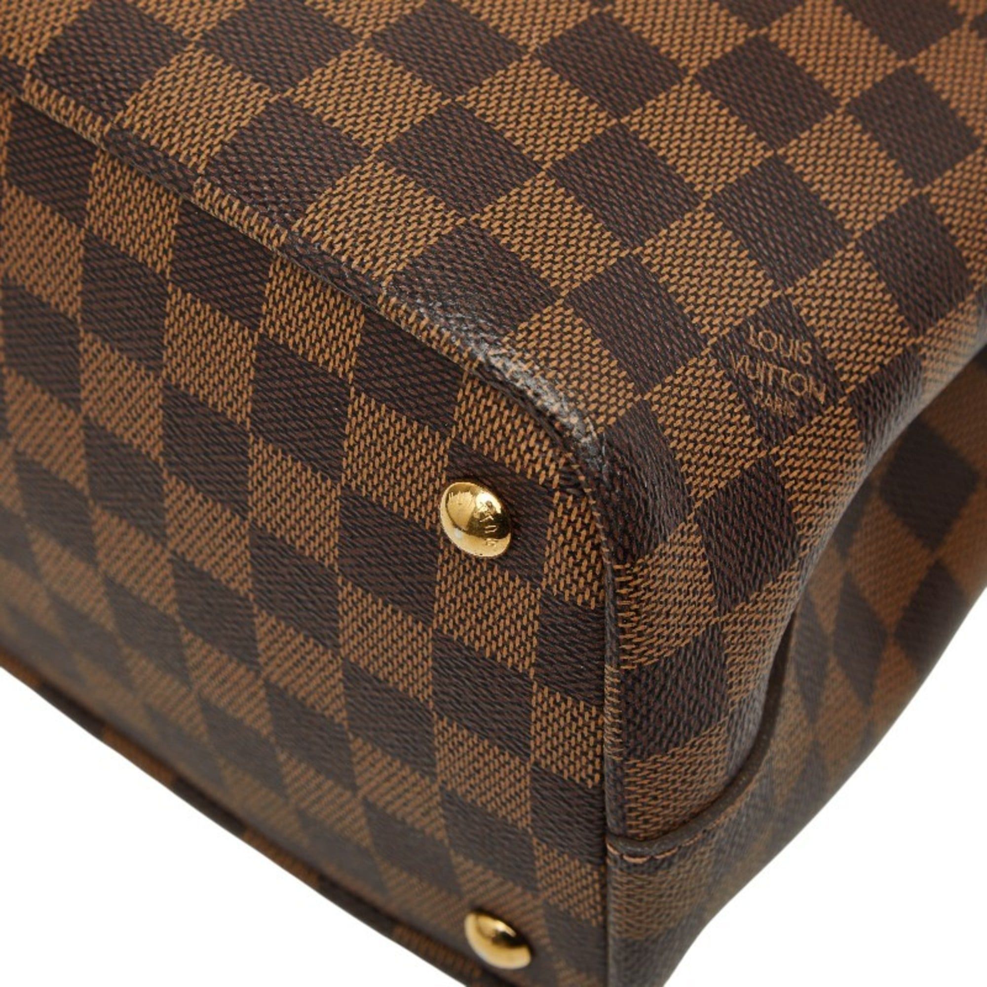 Louis Vuitton Louis Vuitton Damier Kensington Tote Bag/Shoulder Bag, 2-Way, N41435, Ebene Brown Leather, Women's, LOUIS VUITTON Size ONE SIZE - 6 Thumbnail