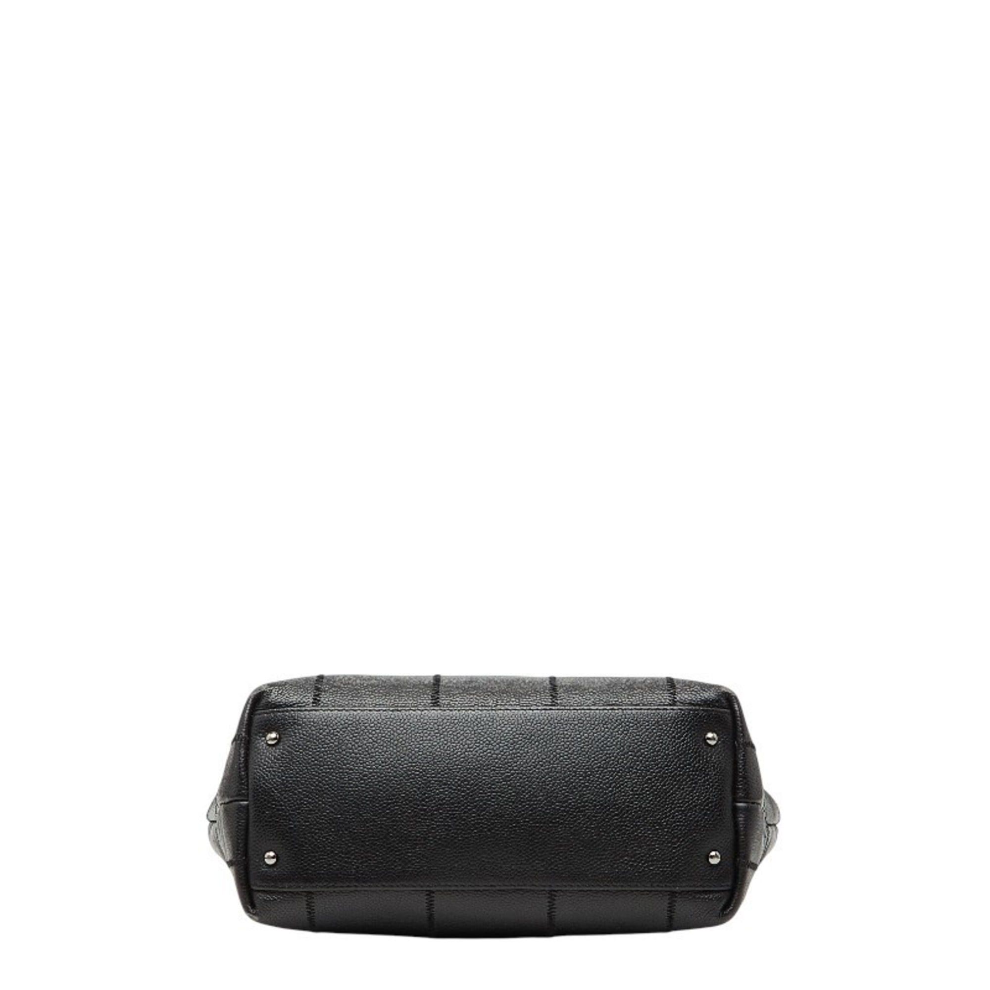 Chanel CHANEL Chocobar Logo Tote Bag Handbag Black Caviar Skin Women's Size ONE SIZE - 3 Thumbnail