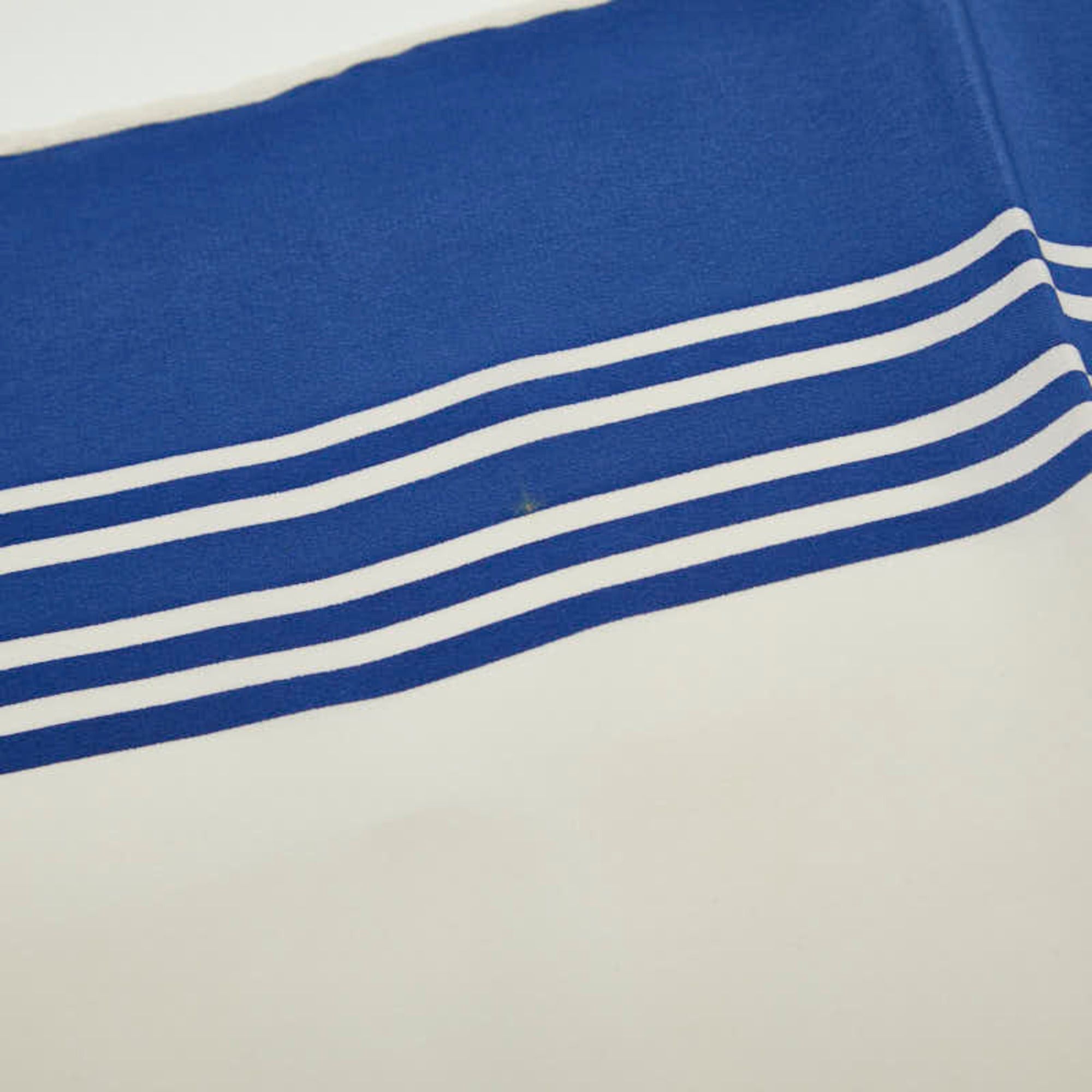 Loewe LOEWE Anagram Scarf/Muffler in Ivory Blue Silk for Women Size ONE SIZE - 4 Thumbnail