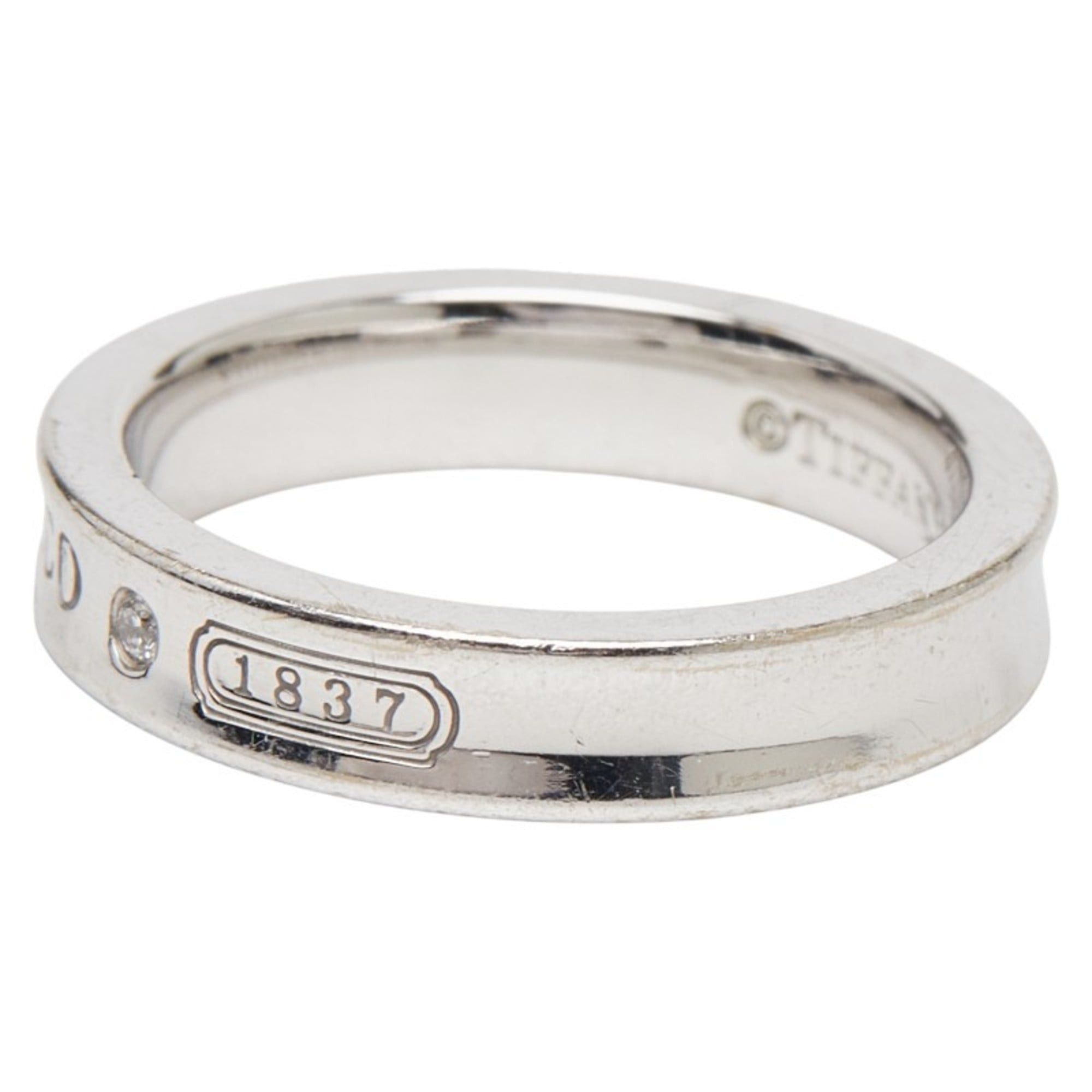 Tiffany & Co. Tiffany 1837 Narrow Ring, 18K White Gold, Women's, TIFFANY & Co. Size ONE SIZE - 3 Thumbnail