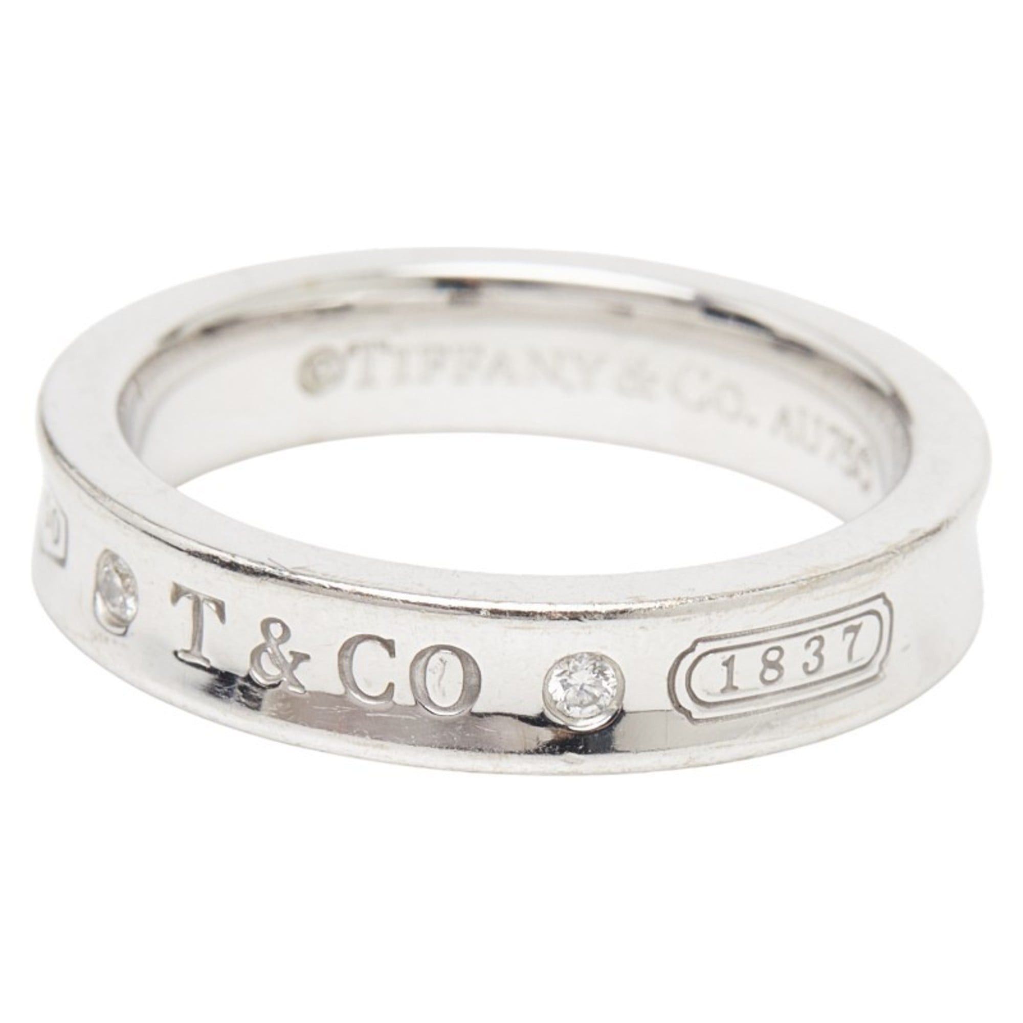 Tiffany & Co. Tiffany 1837 Narrow Ring, 18K White Gold, Women's, TIFFANY & Co. Size ONE SIZE - 2 Thumbnail