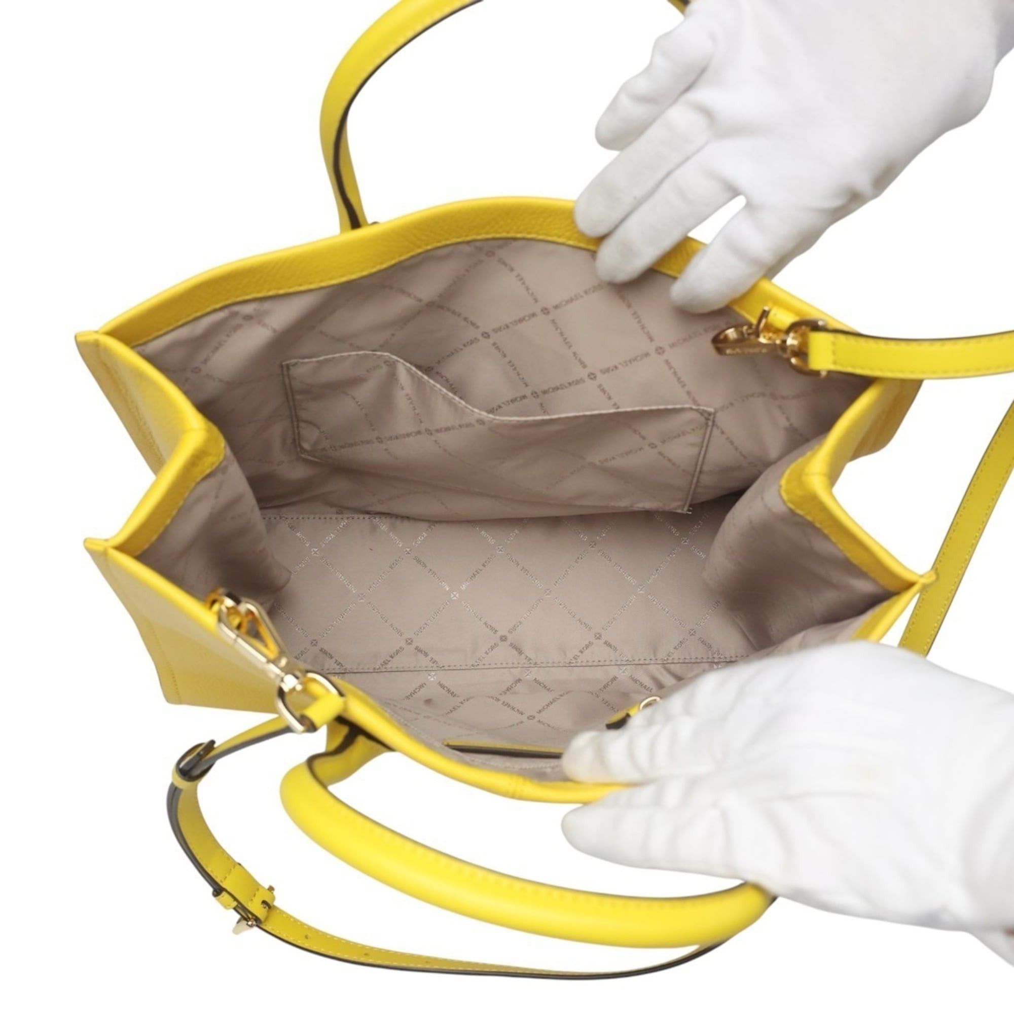 Michael Kors Michael Kors handbag shoulder bag in yellow calf leather Size ONE SIZE - 12 Thumbnail