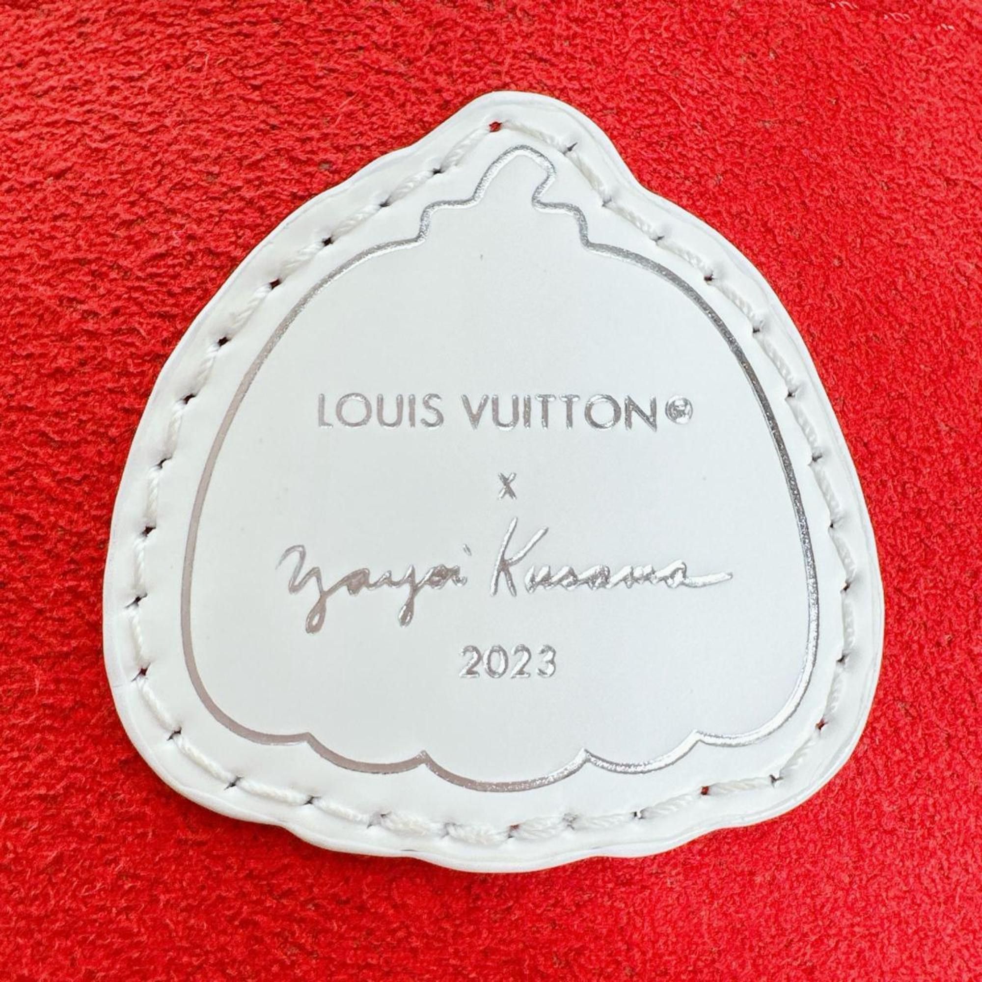 Louis Vuitton Louis Vuitton Petite Sac Plat handbag/shoulder bag in Epi leather featuring Yayoi Kusama, M81986, white Size ONE SIZE - 12 Thumbnail