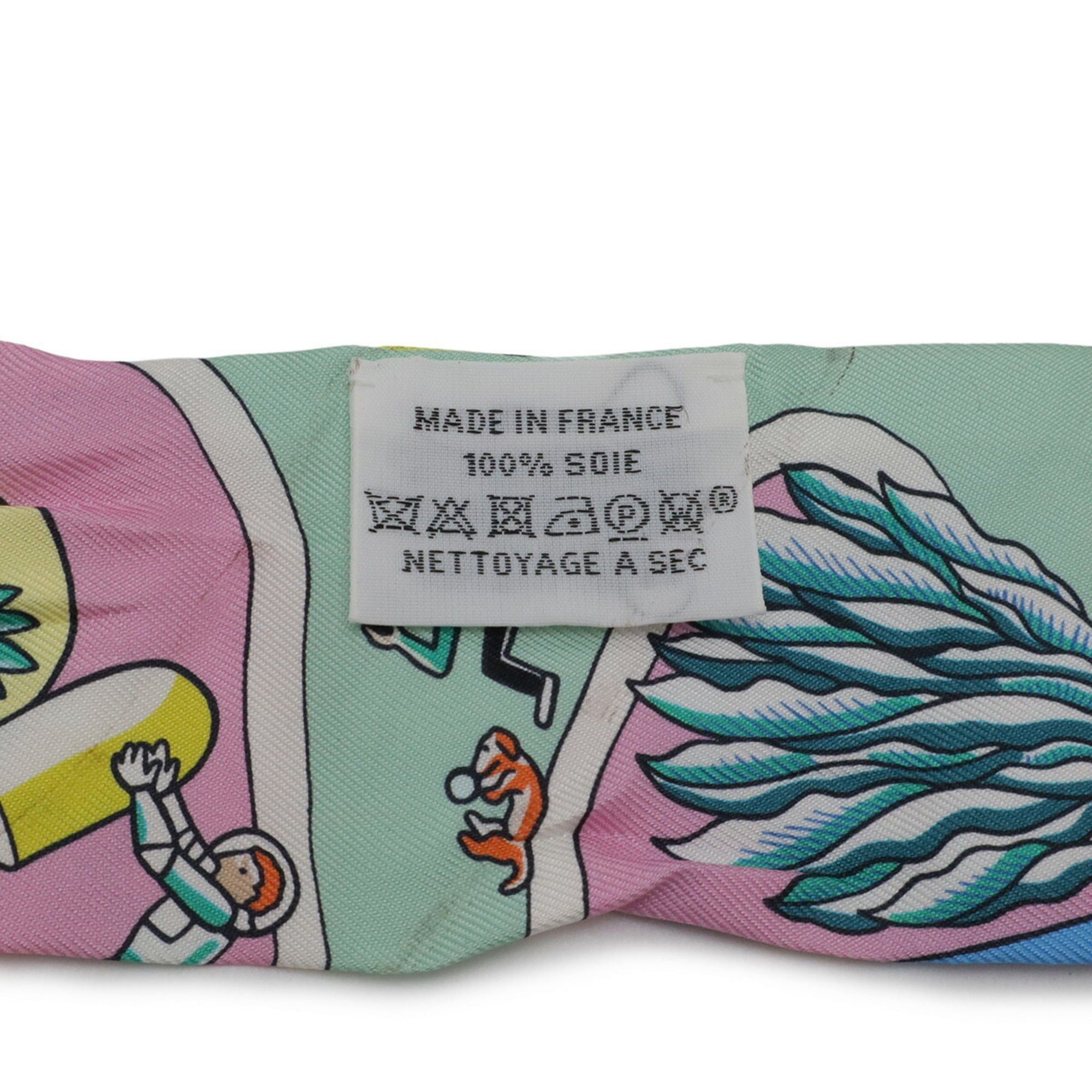 Hermes HERMES TWELL Twilly Scarf/Muffler/Handbag, Exposition Universelle, 100% Silk, Multicolor Size ONE SIZE - 6 Thumbnail