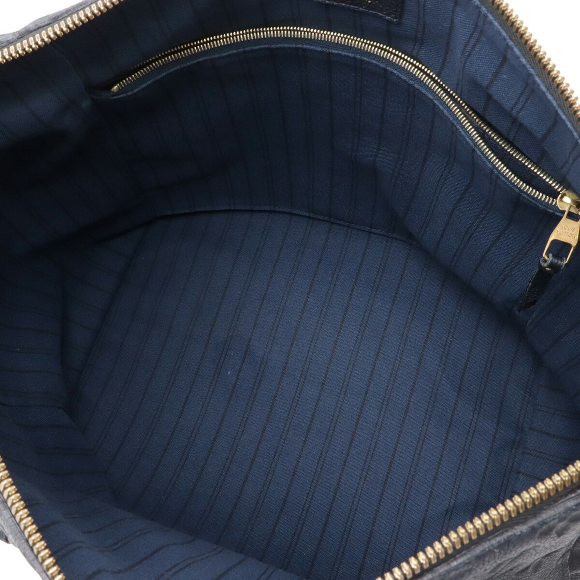 Louis Vuitton LOUIS VUITTON Monogram Empreinte Lumineuse PM Tote Bag/Shoulder Bag in Leather, Infini, Dark Navy, M93410 Size ONE SIZE - 8 Thumbnail