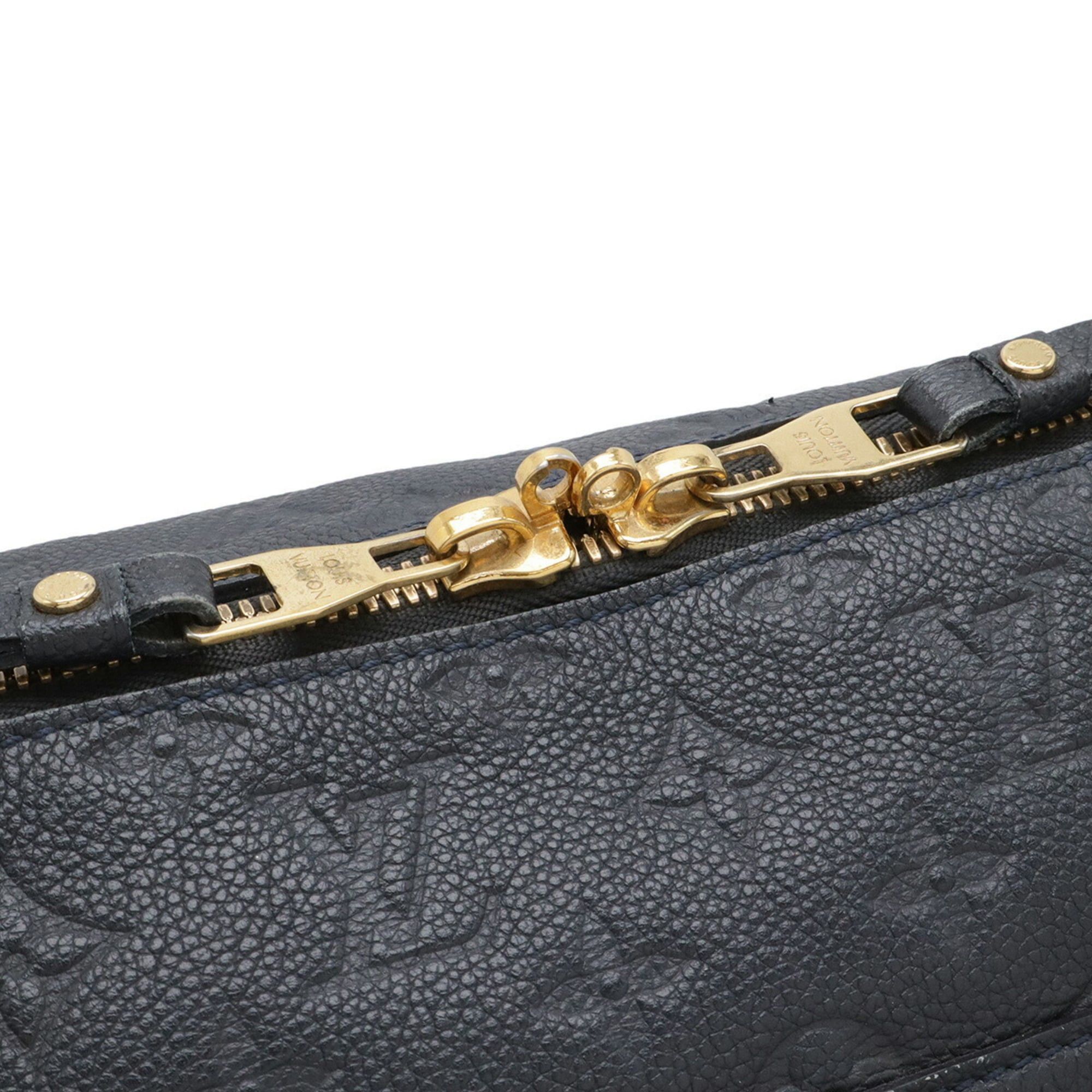 Louis Vuitton LOUIS VUITTON Monogram Empreinte Lumineuse PM Tote Bag/Shoulder Bag in Leather, Infini, Dark Navy, M93410 Size ONE SIZE - 5 Thumbnail