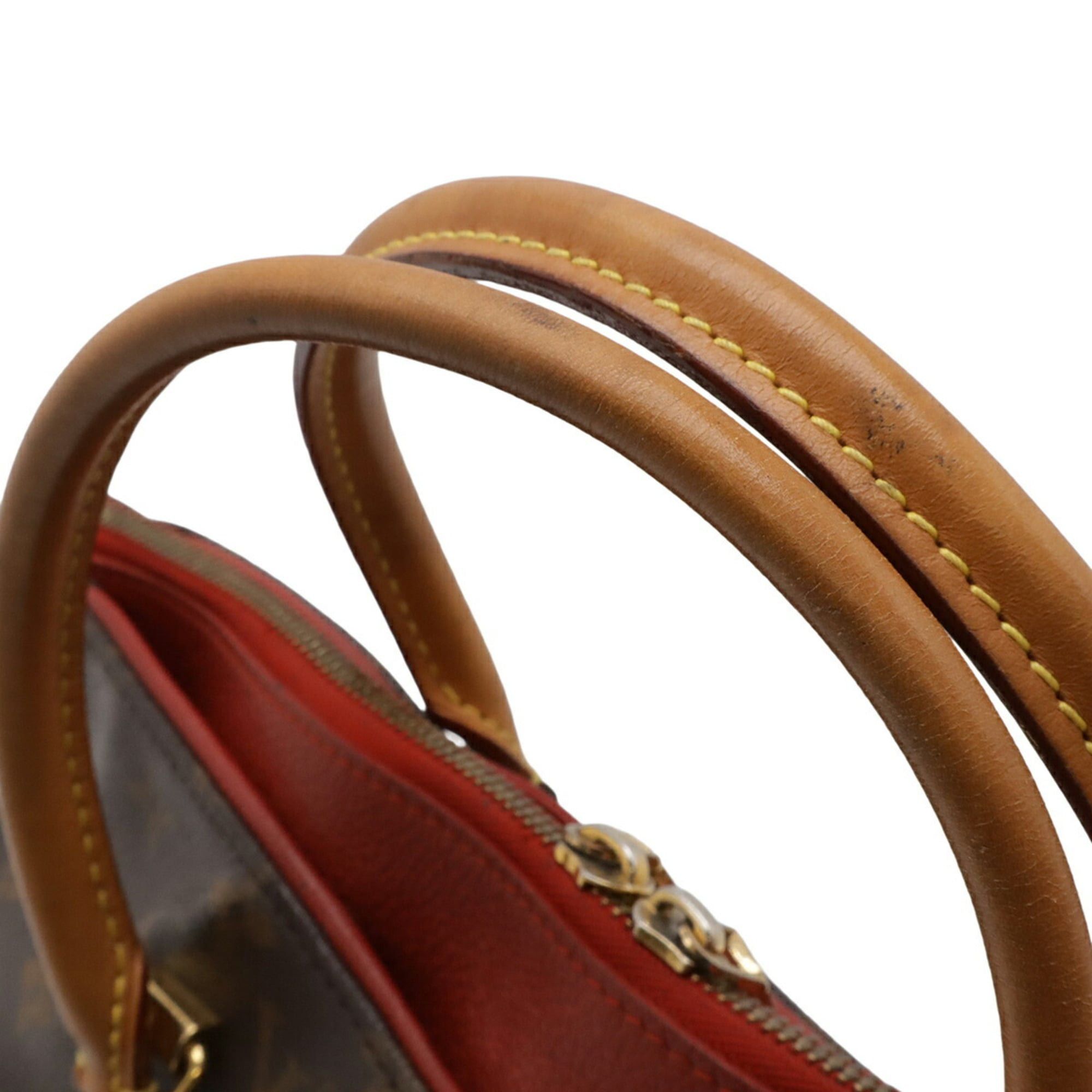 Louis Vuitton LOUIS VUITTON Monogram Pallas MM Handbag/Shoulder Bag, Cerise, Red, M41175 Size ONE SIZE - 6 Thumbnail