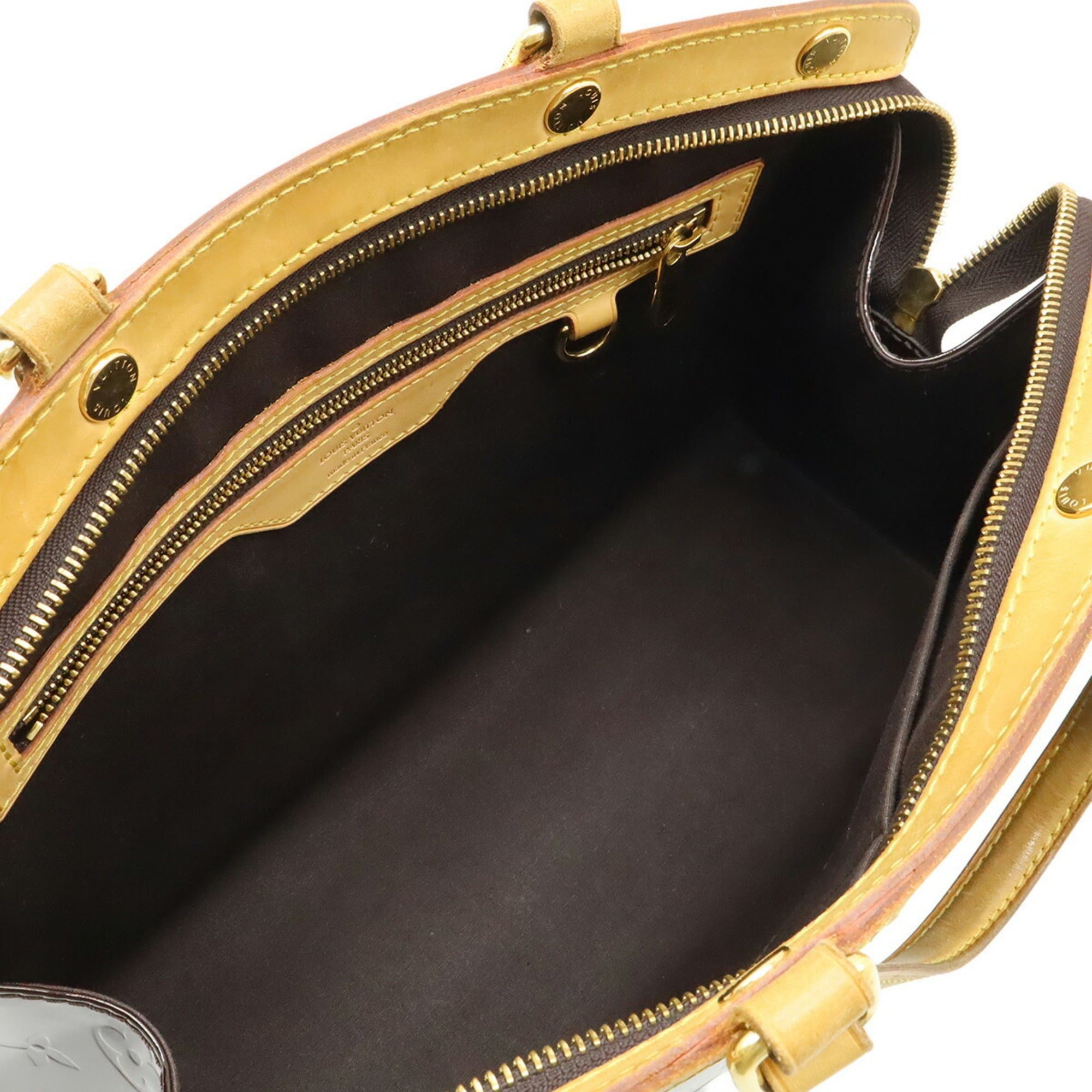 Louis Vuitton LOUIS VUITTON Monogram Vernis MM Handbag, Tote Bag, Shoulder Bag in Amaranth Enamel Calf Leather, M91619 Size ONE SIZE - 7 Thumbnail